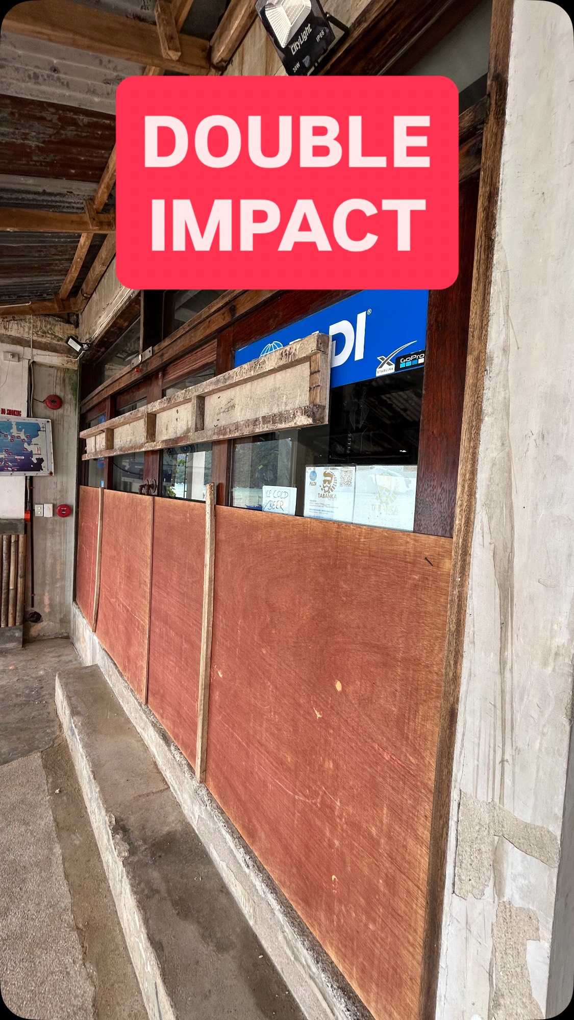 DOUBLE IMPACT tonight at 9pm - exactly with the highest tide - the eye of TYPHOON TINO will cross El Nido, Palawan. #typhoontino #tabankadivers #elnidopalawan