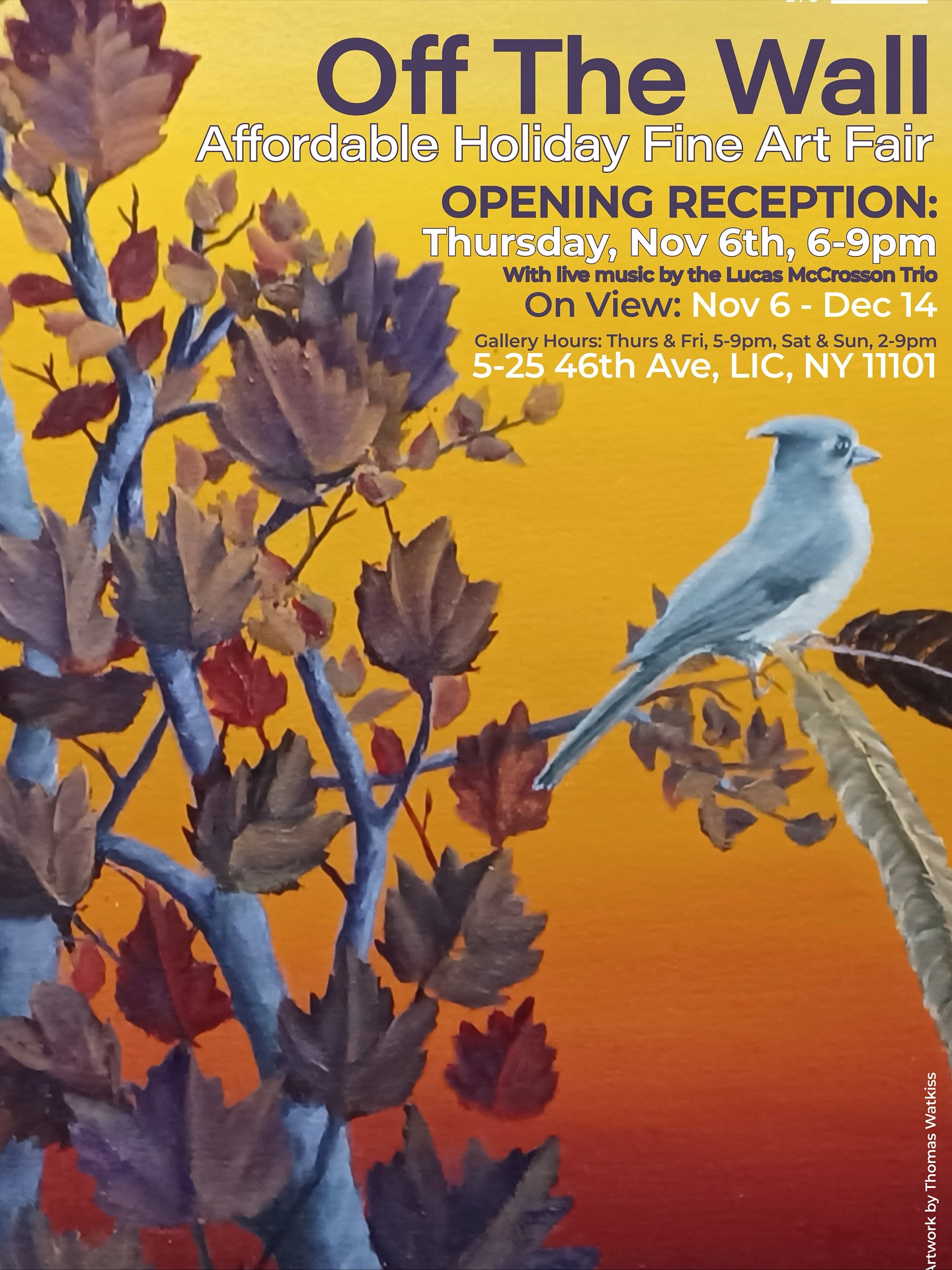 🤩 Excited to share that I’ll be showing and selling my ceramic work at “Off The Wall” — the 2025 Affordable Holiday Art Fair at @culturelablic!
➡️ SWIPE TO SEE PIECES 👀
🗓 Opening Reception: Thursday, Nov 6, 6–9PM
🎶 Live music by the Lucas McCrosson Trio
🍷 Refreshments provided
Come browse unique, locally made art and start your holiday shopping early! 🤗
Presented by @licartists and @culturelablic — hope to see you there!
#OffTheWall #CultureLabLIC #LICArtists #Ceramics #NYCArtScene #HolidayArtFair #AffordableArt #LocalArtists #HandmadeCeramics