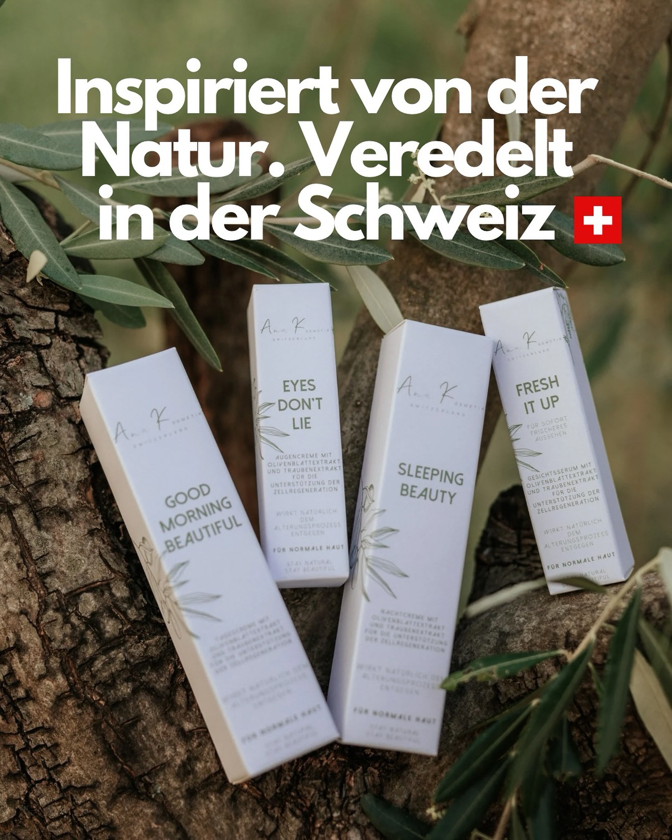 Inspiriert von der Natur. Veredelt in der Schweiz 🇨🇭
Unsere Hautpflege beginnt dort, wo echte Wirksamkeit entsteht:
Mit natürlichen Inhaltsstoffen wie Olivenblatt- und Traubenkernextrakt – bekannt für ihre antioxidativen und regenerierenden Eigenschaften.
Jedes Produkt vereint die Kraft der Natur mit Schweizer Präzision – für Pflege, die wirkt und sich gut anfühlt. Clean. Vegan. Dermatologisch getestet.
#anakosmetik #swissmade #inspiredbynature #cleanbeauty #natürlichepflege #hautpflege #veganeskosmetik #olivenblatt #skincareroutine #madeinswitzerland #skincare #skincareproducts #naturalskincare #swissskincare #swisscosmetics #staynatural #staynaturalstaybeautiful #anakosmetikswitzerland