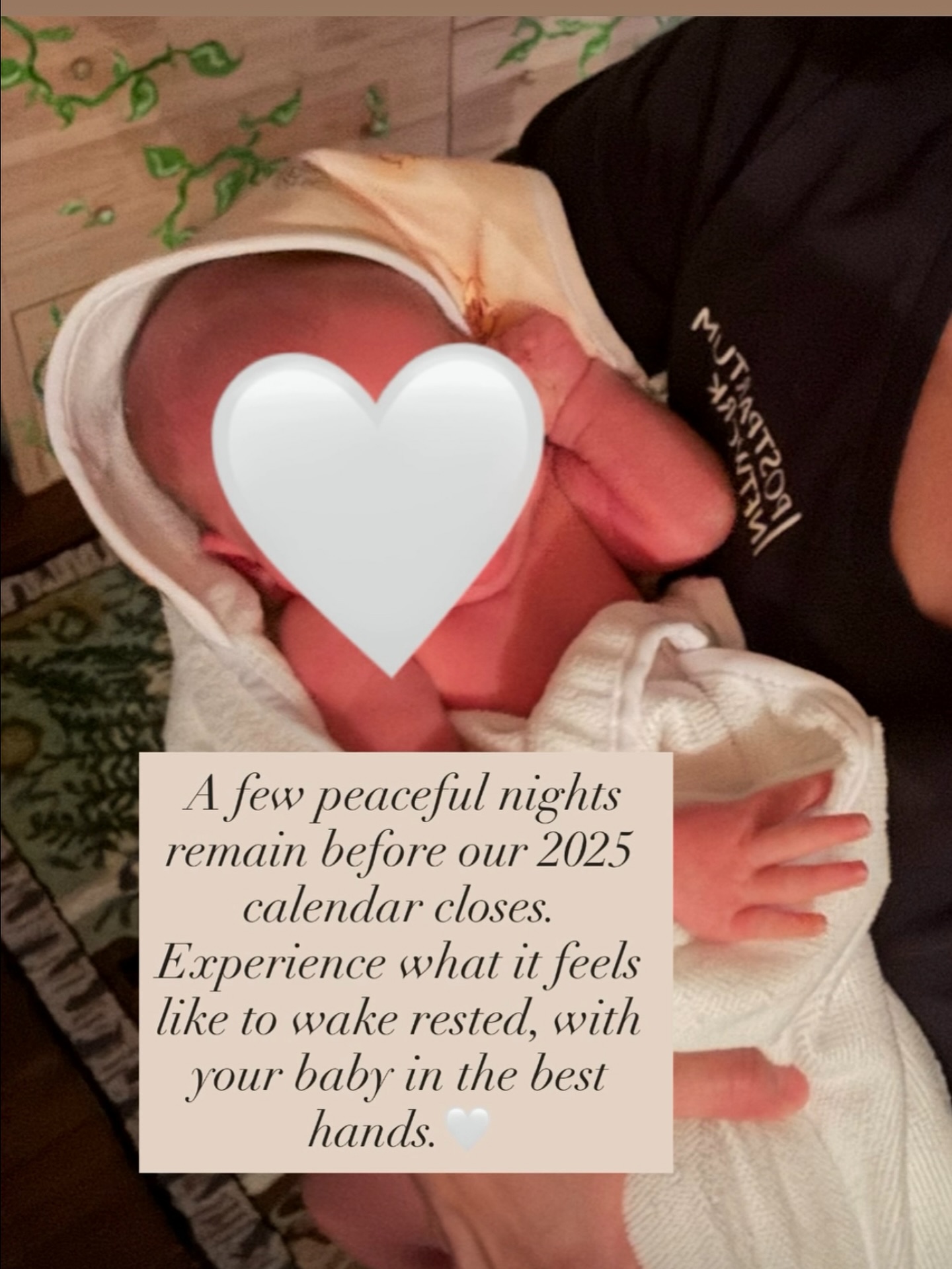 Every new parent deserves a night of peaceful, uninterrupted sleep.
With just a few openings left this year, our overnight nurses are here to make that possible — offering rest, recovery, and reassurance for you and your baby.
Visit postpartumnetwork.com or message us directly to reserve remaining nights.
*Photo shared with permission. We honor and protect every family's privacy with the utmost care.
#postpartumnetwork #overnightnewborncare #postpartumsupport #nightnurse #newbornnurse #postpartumrn #newmomlife #restrecoverrestore #newborncare #fourthtrimester #nurseownedbusiness #trustedcare #nashvillemoms #clarksvilletn #clarksvillemoms
Postpartumnetwork.com