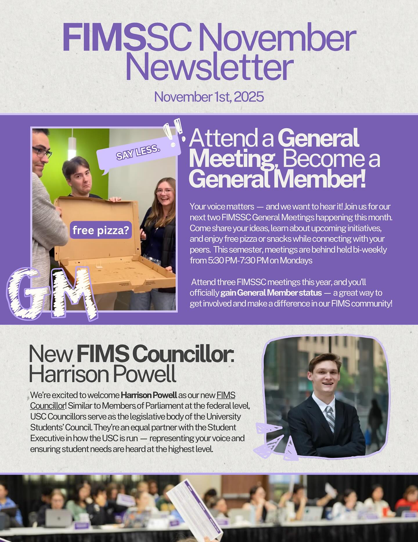 🍂 November is here! From bar nights to raffles and mindfulness, FIMSSC’s got you covered this month. Wishing everyone a restful and cozy Reading Week ahead! 💜
#FIMSSC #WesternU #FIMS #StudentLife #ReadingWeek #Wellness #FIMSFam