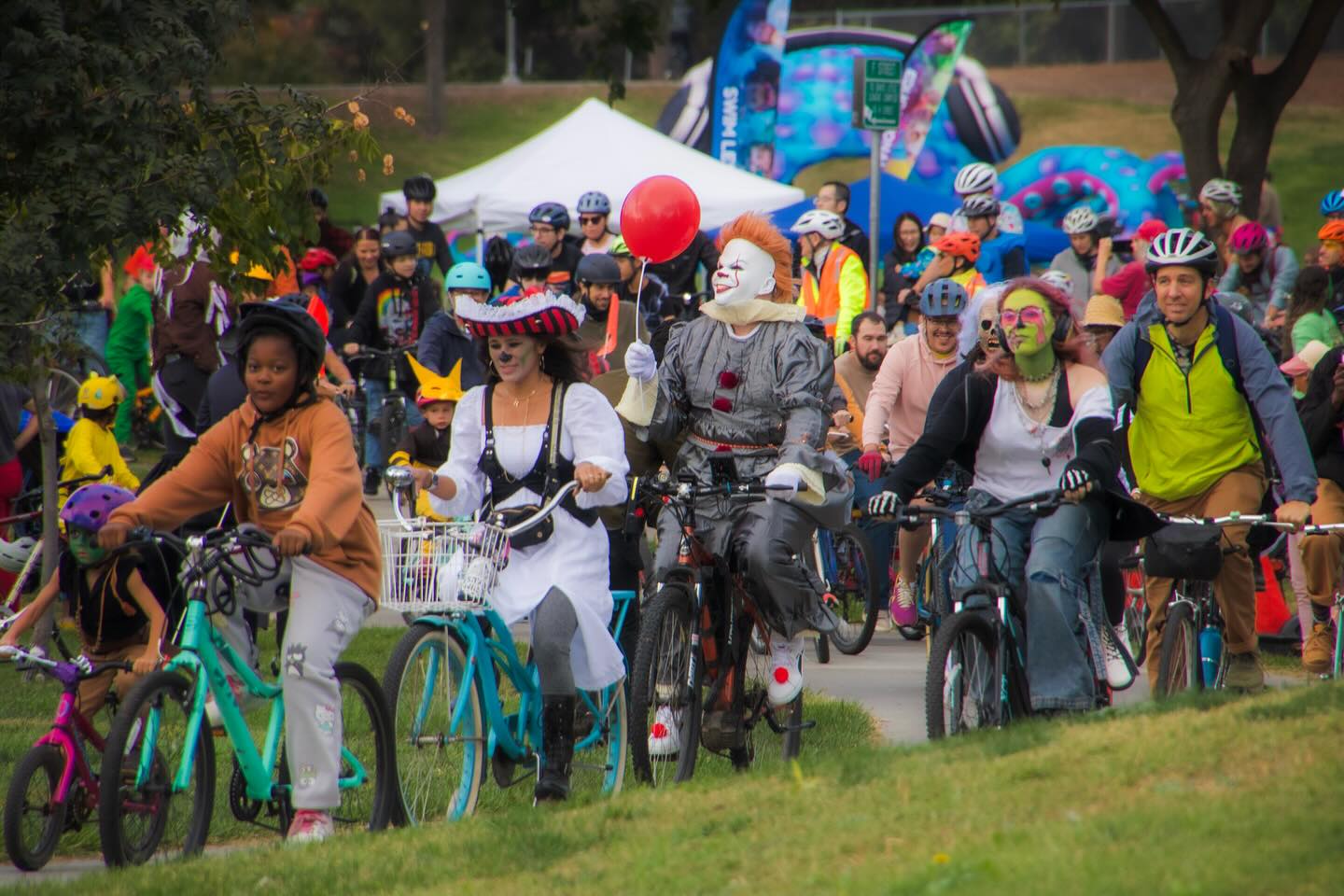 🎃 Even More Photos from the Zombie Bike Parade Festival! This batch comes from our friend and photographer Jessi Davis, whose eye-catching and professional style gives us an even deeper look into this year’s famous Zombie Bike Parade. What incredible shots—capturing the Halloweekend energy that was buzzing all across the park!
🚴♂️ We estimate 400 bicyclists total and over 1,000 total attendees joined the festivities at Community Park and Mace Ranch Park—thank you, Davis, for making the 7th annual Zombie Festival such a hit. That’s 7 years we’ve been resurrected now!
🎈 Don’t forget—FREE tethered hot-air balloon rides tomorrow!
Join us Saturday, November 1st from 8:30–10:30 AM at the Davis Cemetery & Arboretum for a breathtaking morning experience powered by Davis Food Co-op. About 150 lucky riders (ages 5+) will get to rise into the sky—first come, first served—but everyone is welcome to come out, take photos, and enjoy this incredible new Davis tradition.
We’ll also hear brief remarks from city and county dignitaries and celebrate with NorCal Trykers, who will be gifting adaptive tricycles to children with disabilities.
📸 Check out all the new photos at www.zombiebikeparade.com/gallery
@contactmejessid