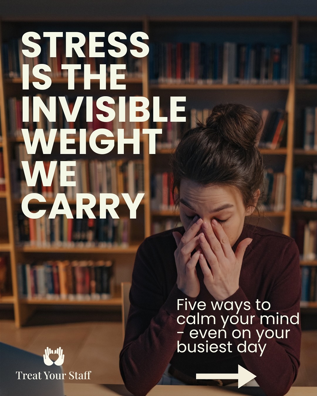 STRESS AWARENESS DAY - 2nd November
We all get stressed, itās part of being human.
But when being stress becomes your baseline, itās time to pause and reset.
This #StressAwarenessDay, weāre sharing 5 simple tips to combat stress, even when work feels chaotic.
We want you to remember to take small moments to do something for yourself. Your body and mind will thank you. Even if itās just for 5 minutes in a day, it will make a change. Try one of our tips today and see how it shifts your day.
Share with us in the comments what are your ways of dealing with stress, it might help someone else too.
Sending you all lots of love today. ā¤ļø
#StressAwarenessDay #WorkplaceWellbeing #MentalHealthAtWork #EmployeeWellbeing #TreatYourStaff #Mindfulness #WorkStress #WellbeingTips
