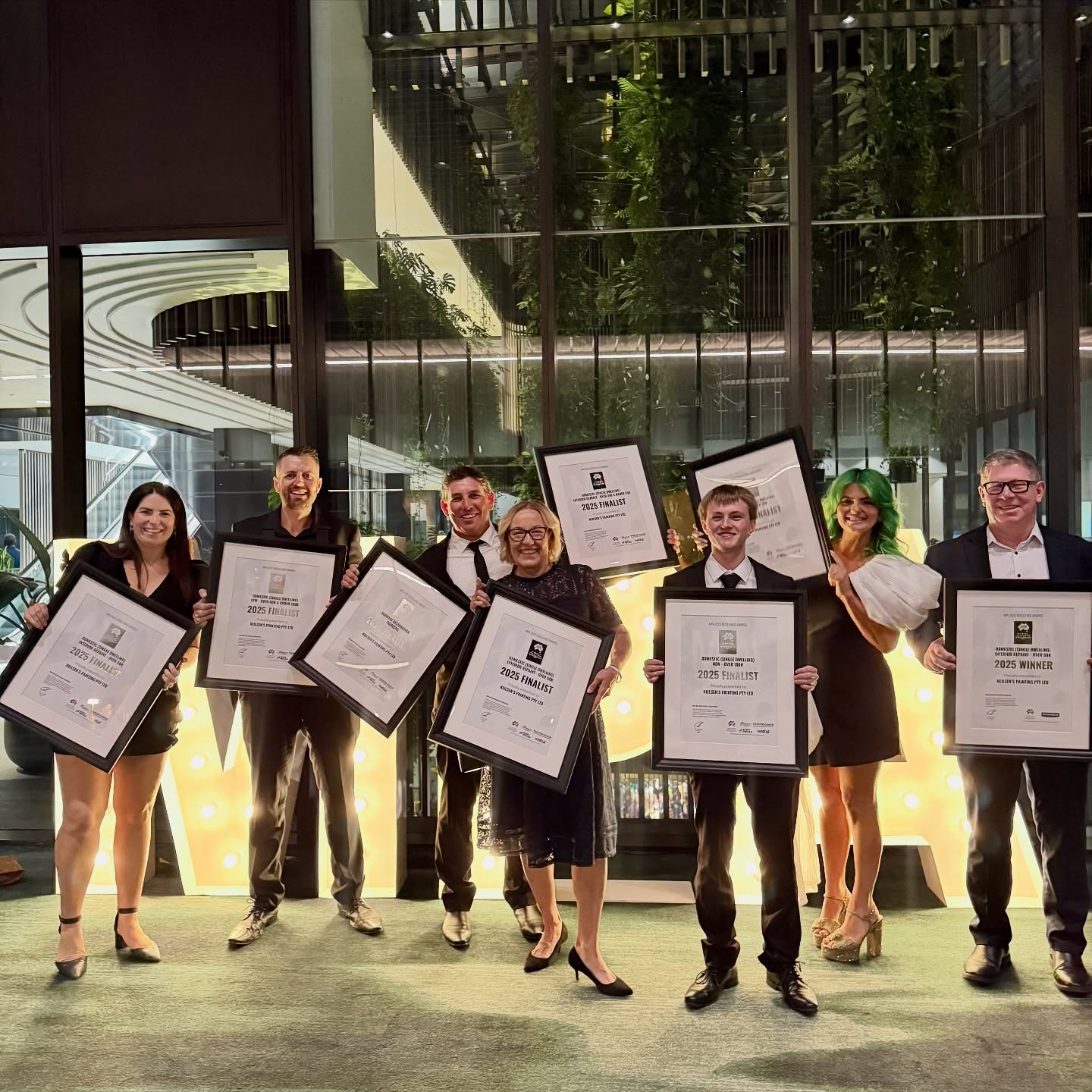 2025 Excellence Awards Recap 🥇
Finalists in seven categories and winners of Interior Repaint over 50K! 💚🙌🏼
Year after year, our team keeps raising the bar—producing workmanship we’re incredibly proud of.
While the Master Painters Awards shine a light on the finalists and winners, it’s about more than trophies for us. It’s about celebrating craftsmanship, connection, and community. We’ve always believed there’s enough work for everyone—when painters back painters, the whole industry wins. 🎨
Massive shoutout to @ecpainters and @leisuretexpainting for taking out Painter of the Year—absolute legends! 👏
To every legend who’s held a brush under the green banner of Neilsen’s Painting—take a bow. 💚And to the incredible MPA team (special shoutout to Holly!) for putting together another epic night—thank you!
2025 has been a bloody tough year, but still being able to produce award-winning work amongst the best in QLD is something Trent and I are extremely proud of.
Little pat on the back to us (Trent & Ang) — running a biz ain’t for the weak… thank god we’re strong, and thank god for beer. 🍻😅
While we are elbow deep in paint for the Christmas rush, we look forward to seeing what we can pull together for 2026 🤟🏼
.
.
.
#brisbanepainters #brisbaneconstruction #brisbanehousepainters #awardwinningteam
