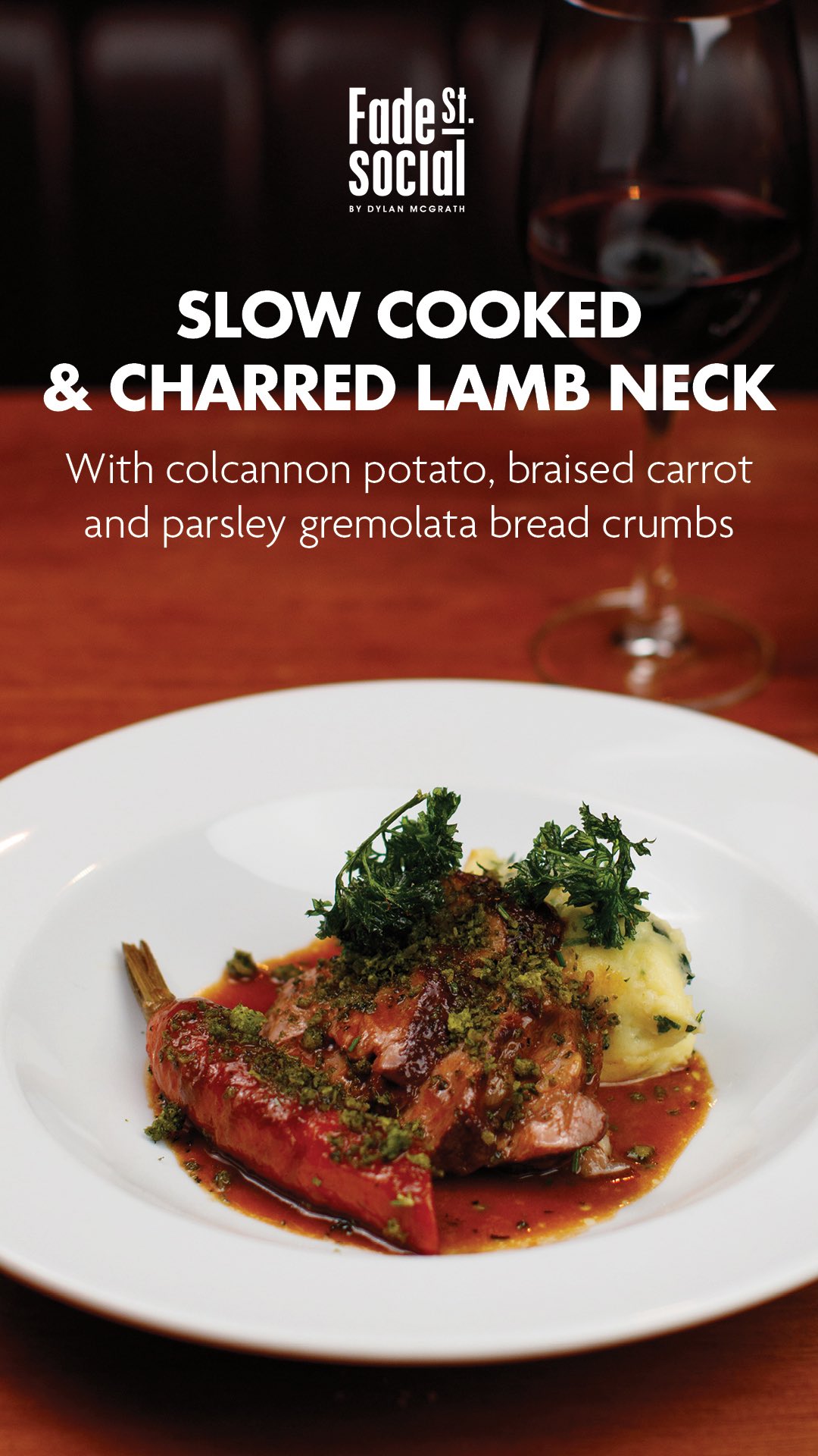 Simple Winter food with a little depth of flavour🔥
Slow Cooked & Charred Lamb Neck - With colcannon potato, braised carrot, parsley gremolata bread crumbs
Now available from Early Evening Menu
Every Monday- Saturday until 6:15pm
2 courses €34 | 3 courses €39
#EarlyEveningMenu #SeasonalDining #LocalFlavours #FadeStreetSocial #DublinRestaurant #DublinEats #IrishFoodScene #pretheatremenu #earlybirdmenu #Dublin