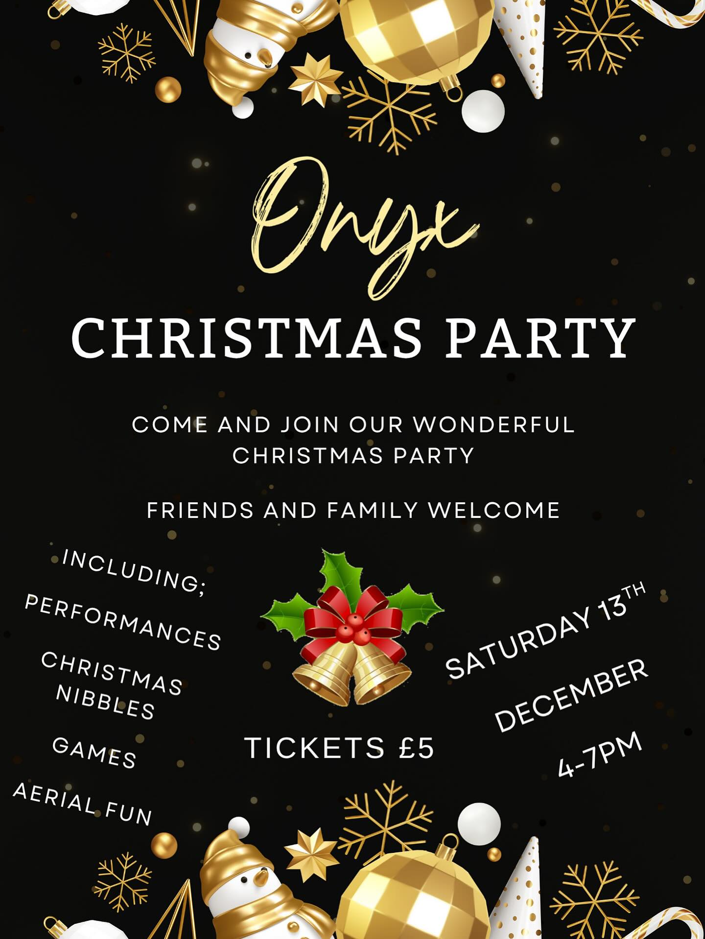 Only 6 weeks till our Christmas party full of performances, games and Xmas cheer. Book yourself and all the family in on our website.
Don’t forget you can practice your routines at our Sunday map sessions throughout November. Let’s get in the Xmas spirit 🎅🏻🎄❄️☃️