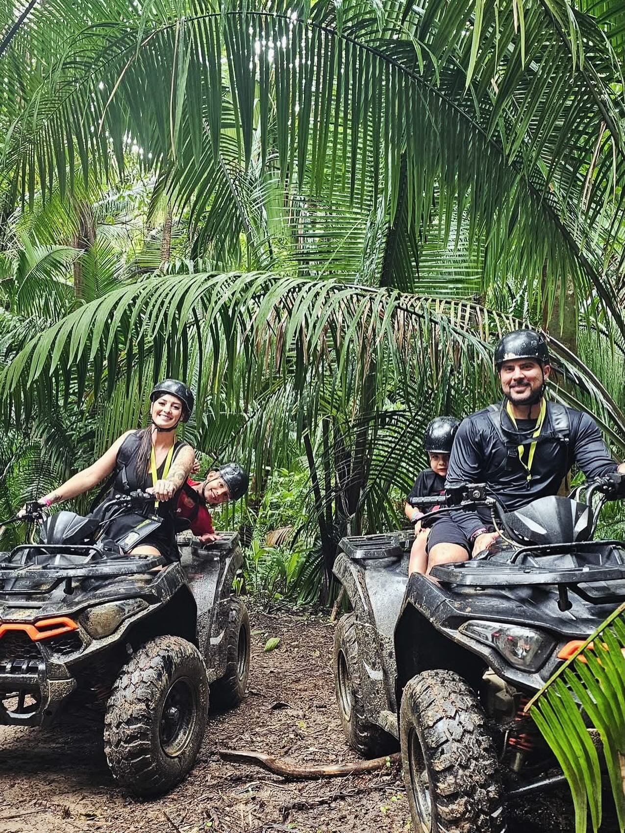 ATVs in the Jungles of Roatan and then Get to see the Sloths and Monkeys. Roatan is the best place for family friendly tours #realdeal #atvs #sloths #monkeys
