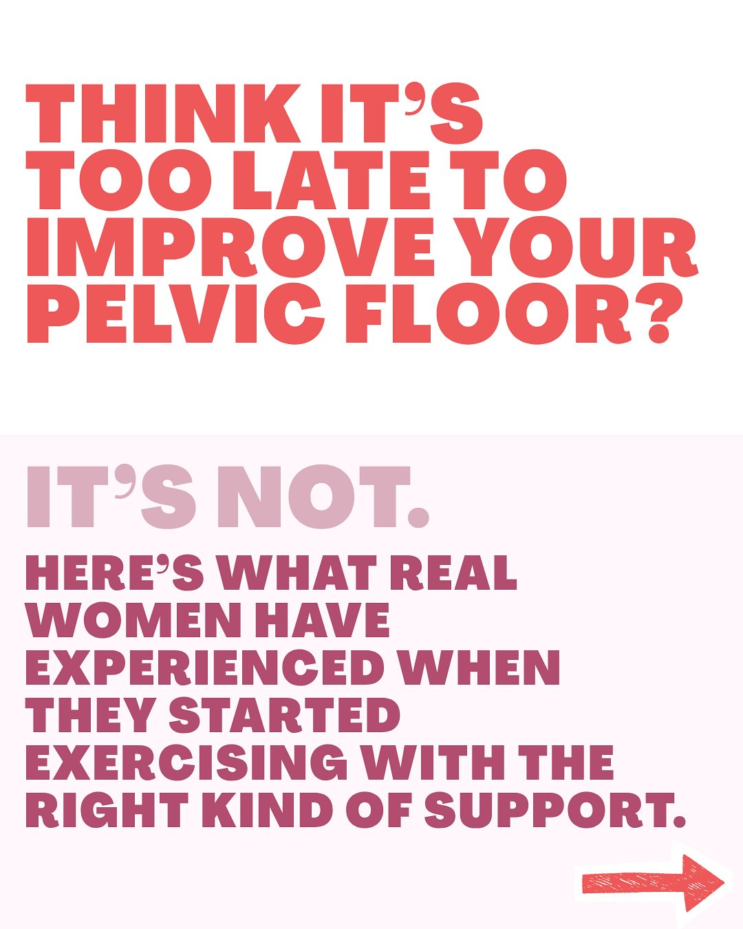 ☝️I’m having this conversation with so many people right now - it’s a topic that’s never gone away, but I’ve seen a bit of a resurgence personally with some of my clients going through perimenopause, and still servicing a huge amount of women postpartum through my workouts.
➡️ The chat often revolves around how so many women feel that pelvic floor symptoms are just something they have to live with - especially after birth or as they get older. I think media has got a lot better on this, but there’s still a lot of chat based around ‘oh you just have to expect that’ - but that couldn’t be further from the truth and it’s doing a disservice to all women, whether they’ve had a child or not.
♥️ Your pelvic floor is made of muscles, and like any muscle group, it responds to smart, consistent training. The right kind of movement - coordinated breathwork, strength work, and progressive loading - can help you rebuild, support, and strengthen it for the long term.
👉 It’s why I’ve designed every Mamawell programme with this in mind.
From pregnancy to postpartum and into midlife, each session supports your pelvic floor while strengthening the whole body. You’ll build core stability, confidence, and function - without endless “squeezes” or fear of doing something wrong.
Here’s what that looks like for real women (see carousel 👆). Thank you always for the positive and nuanced feedback.
🙌 It’s never too late to start improving your pelvic floor health - and when you do, you’ll notice it everywhere: lifting your kids, exercising, laughing freely, and just feeling more like yourself again.
♥️ If this resonates, take a look at my programmes via my bio or send me a message - I’ll help you find the right place to begin.
Rosie x