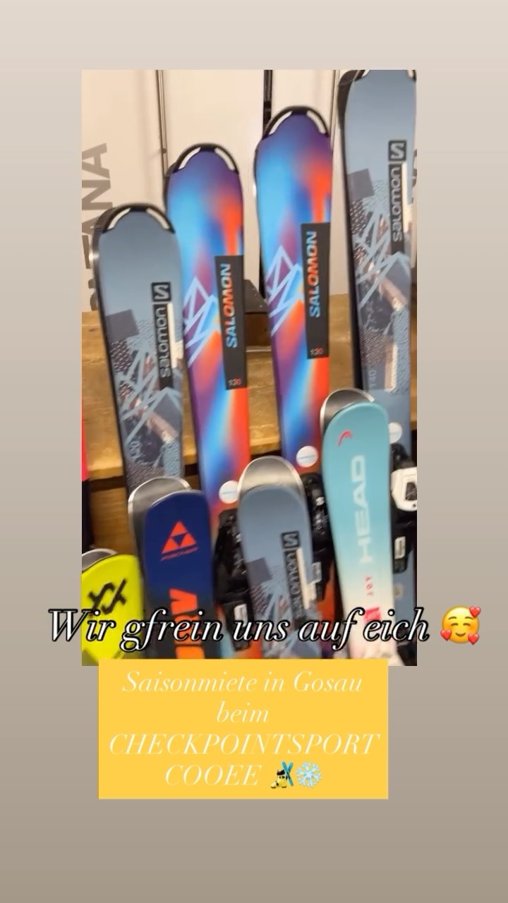 Saisonmiete in Gosau beim Checkpointsport COOEE 🎿❄️☃️
#wintermood❄️❤️ #welovewinter❄️☃️ #Saisonmiete #ski #boots