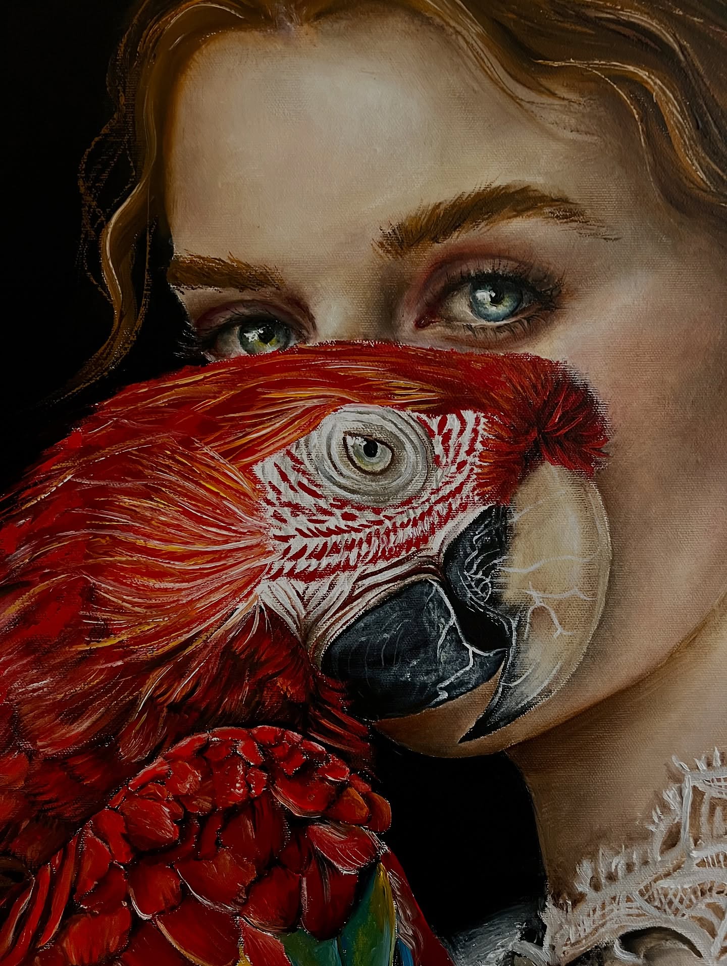 Charlotte
100x81cm
Oil & acrylique painting
#art #artforsale #frenchartist #peinture #portrait #womenart #womenartists #birds #oilpaint #acryliquepainting #canvas #canvasart