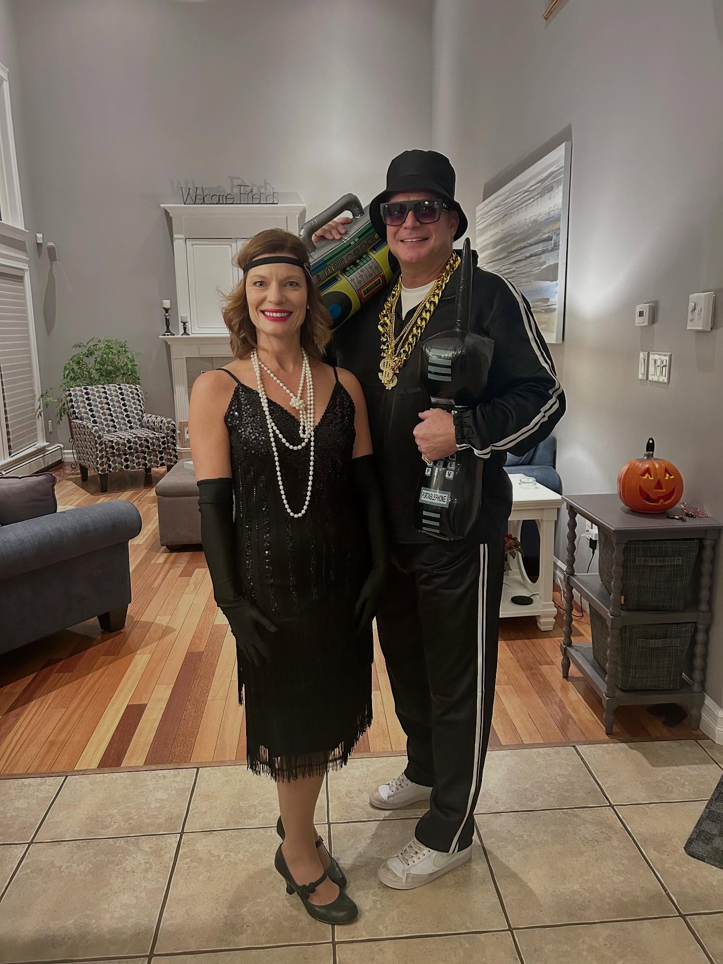 The annual Halloween Party was another great time despite the Blue Jays heart breaking loss with this year’s theme being “rhyme without a reason”. Margie and I were a ‘flapper’ and a ‘rapper’
