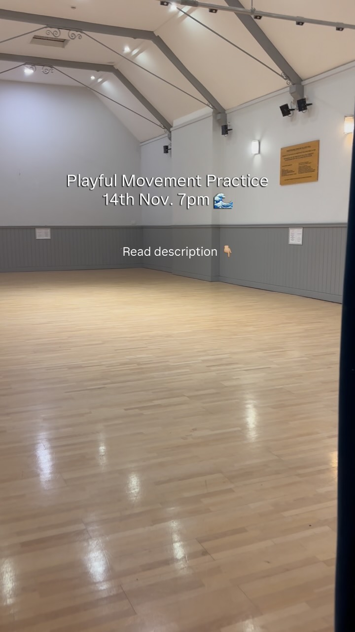 Next Mixed Movement session is on Friday 14th 🙇🏼♀️
📍 Twerton Village Hall
Read on for what to expect👇🏼
Last month we worked with kicks and rotations to
•Grow awareness of unnecessary tension held/created in the body
- why letting go of tension matters
•Exploring movement and postures that require strength while cultivating grace and fluidity in movement (opposing to the rigidity that tends to form when we try to recruit force and stability)
Each session follows the below structure:
1. Reset & Warm up
2. Coordination & Skills
3. Play & Improvisation
Next session: Friday, 14th Nov 🗓️
We’ll continue working with the padded sticks and balls to prompt new movements and playful physical learning.
This time we’ll focus on movement closer to the ground and moving away from the leg focused work. Instead, we’ll focus on the front and back body, rotation and spiralling movements and expand the space around the lungs.
Any questions please ask! ☺️☺️
kalila.co.uk