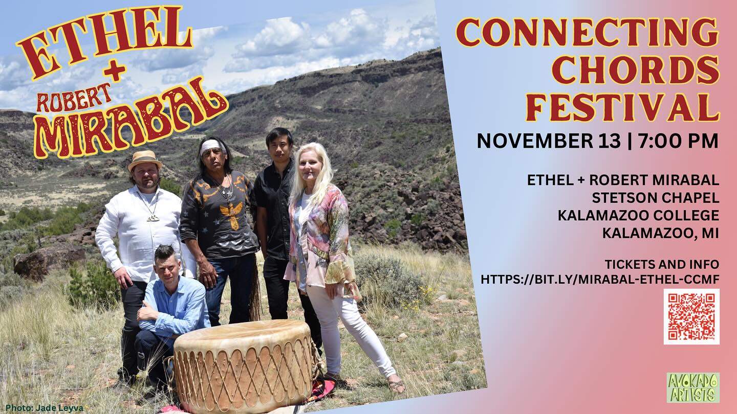 ETHEL and Robert Mirabal once again join forces at Connecting Chords Festival, Kalamazoo, MI on November 13! Link in bio.