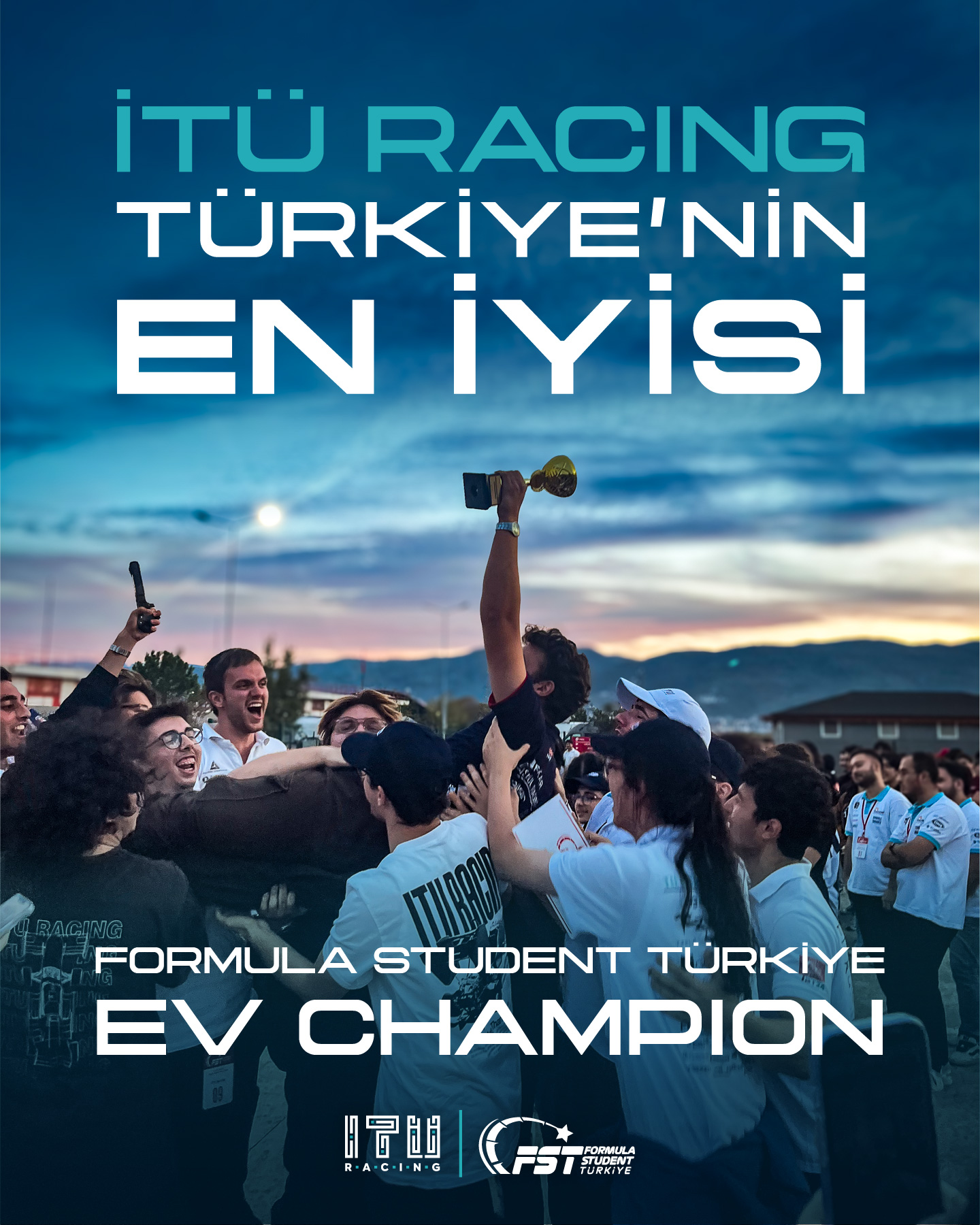 🏆 Türkiye’nin En İyi Elektrikli Formula Student Takımı!⚡🇹🇷
Formula Student Türkiye yarışında Elektrikli Araçlar (EV) klasmanında şampiyon olarak büyük bir başarıya imza attık! 🥇
Katıldığımız tüm etaplarda birincilik elde ederek sezonu zirvede tamamladık! 🏎
Bu başarı, aylarca süren emeğin, takım ruhunun ve inancın bir sonucu.
Bize destek olan herkese teşekkür ederiz. Bu sadece bir başlangıç! ❤🩵
⸻
🏆 The Best Electric Formula Student Team in Turkey! ⚡🇹🇷
We proudly became the champion in the Electric Vehicle (EV) category at Formula Student Türkiye! 🥇
We achieved first place in every event we participated in, finishing the season at the top! 🏎
This success is the result of months of hard work, team spirit, and determination.
A huge thank you to everyone who supported us. This is just the beginning! ❤🩵
@itu1773 @ituprojetakimlari @profhasanmandal @teams_up_tr @formulastudentturkiye #ituracing #itu #racing #formula #formulastudent #fsae #formulastudentturkiye #electriccars #formulasae #tosfed #IST25 #BeElectric #ituracing #formulastudent #itu #racing #carrace #carraces #racecar #racecars #formula #formularacing #electriccar #electriccars #electricracing #fsata #formulastudentturkiye #IST25 #morethanateam #champions #RaceRecap #StudentRacing #FutureEngineers #Motorsport #EngineeringDesign #Teamwork