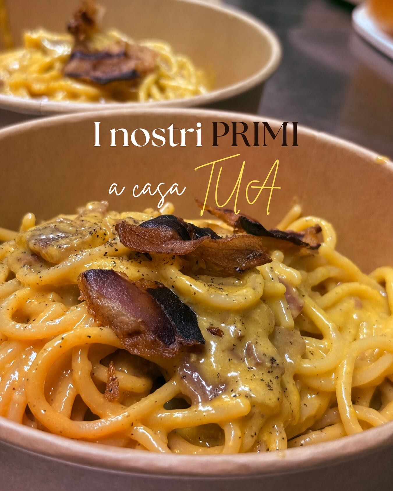 Portiamo il gusto della nostra cucina direttamente a casa tua🛵🍕🍝
Scegli il tuo primo preferito e noi pensiamo al resto! 🍝✨
✅ Ordina ora dal link in bio 📦 Disponibile per asporto e delivery