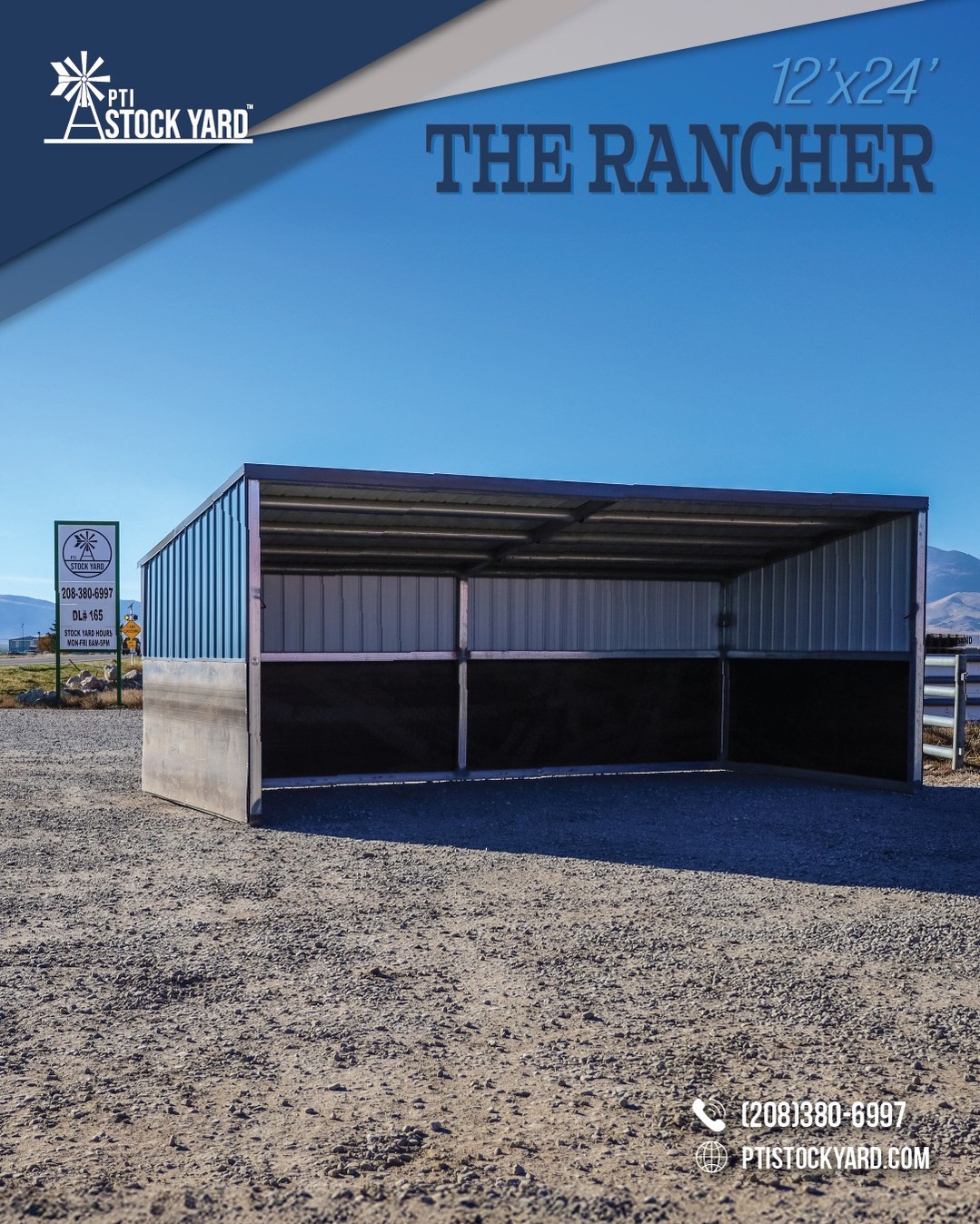 Designed for durability. Built with class. The 12x24 Rancher is a premium shelter that works as hard as you do.
Built with premium galvanized tubing, high-quality colored tin (of your choice), and kick/chew-proof rubber belting!
Visit your local dealer today!
๐https://www.ptistockyard.com/dealer-locations
#PTISTockYard #Dealer #TheRancher #HeavyDuty #Premium #Farm #Ranch