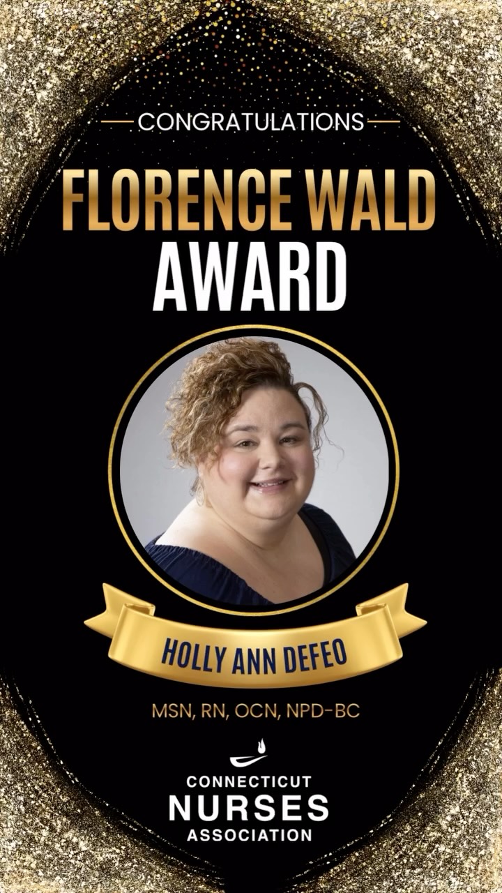 ✨ Honoring Holly DeFeo, MSN, RN, NPD-BC, OCN ✨
Recipient of the Florence Wald Award for Outstanding Contributions to Nursing Practice
With 27 years in oncology nursing and education, Holly DeFeo has dedicated her career to advancing excellence, compassion, and evidence-based care for cancer patients. As Manager of Nursing Education, Professional Development, Quality & Safety at the Hartford HealthCare Cancer Institute, Holly leads with innovation and purpose—empowering nurses to deliver the highest standard of care.
A nationally certified oncology and professional development nurse, Holly has guided countless initiatives, shared her expertise through national conferences, and championed inter-professional collaboration. Her work as an ELNEC Trainer and with the Oncology Nursing Society continues to shape the future of oncology nursing and inspire others to lead with heart and knowledge.
Join us in celebrating Holly’s remarkable impact at the Connecticut Nurses Association Awards Celebration 🩵
📅 Thursday, November 13, 2025
🕕 6:00–9:00 PM
📍 Amarante’s Sea Cliff, New Haven
#ConnecticutNurses #CTNurses #CNAwards #NursingExcellence #OncologyNursing #ProfessionalDevelopment #LeadershipInNursing #FlorenceWaldAward #NurseEducator #CNAProud