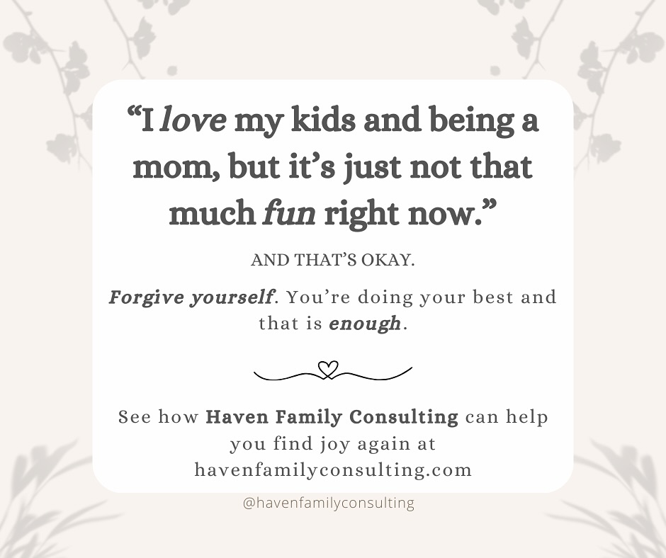 Parenting doesn’t always feel joyful. Some seasons are exhausting, confusing, and lonely — and that doesn’t mean you’re failing. 💛
At Haven Family Consulting, I help parents uncover what’s behind their child’s behavior, reflect with compassion, and rebuild peace and connection in the home, recovering their joy. You deserve to feel confident and joyful again.
See how I can help at havenfamilyconsulting.com
#ParentingSupport #ChildAndFamilyConsulting #GentleParenting #ReflectiveParenting #PeacefulParenting #ParentingWithGrace #MomBurnout #FamilySupport #HavenFamilyConsulting