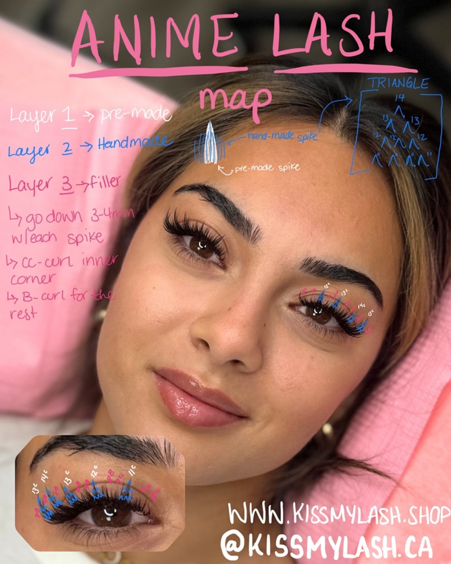 ✨ ANIME MAPPING MADE EASY ✨
Here’s a full breakdown of my client’s anime lash set
From the curl mix, to layer placement, to exact lengths — this guide shows you how to achieve that perfect, lifted, anime-inspired look every time 👩🏻🎨🎀
Save this post for your next set + tag me when you try it using @kissmylash.ca spikes 💫 they cut your anime set time by 50% while keeping that snatched, spiky definition 🔥
🛍️ WWW.KISSMYLASH.SHOP
#AnimeLashes #LashMapping #AnimeSet #LashArtistTips #LashTutorial #LashTechEducation #LashExtensionTraining #LashBusiness #LashTechCommunity