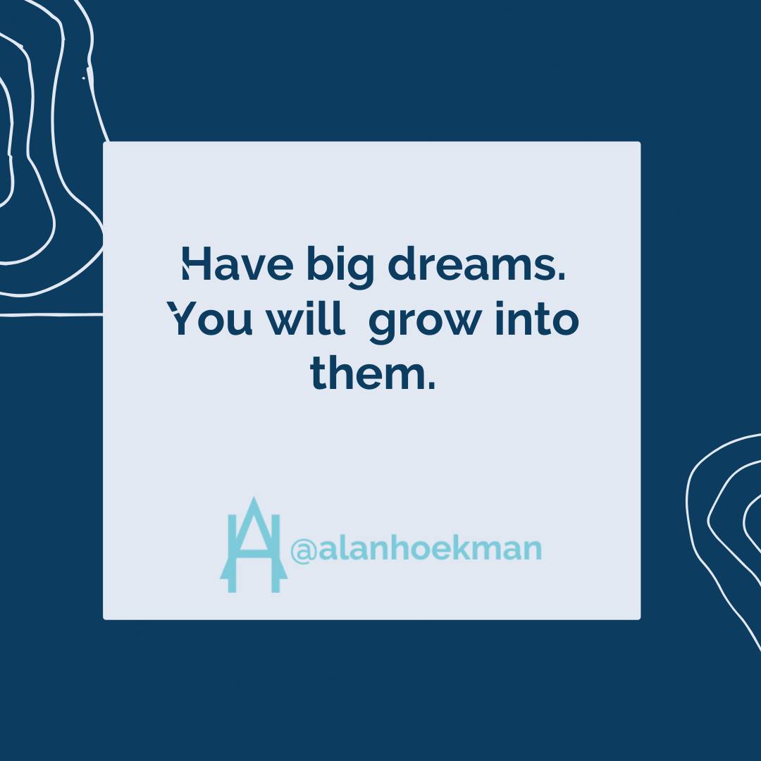 Dreaming big is vital for personal growth. Ambitious goals create a vision that guides your actions, acting as a map towards a future of possibilities. As you pursue these dreams, you'll face challenges and opportunities that foster learning and growth. Each step you take brings you closer to realizing your potential. Embrace your dreams with confidence, knowing you can reach them. Remember, growth is gradual, and every effort contributes to your success.
#Motivation
#Grit
#Quotes
#Speaker
#BusinessCoach
#Positive
#Leadership
#Inspiration
#DreamBig
#Success
#Mindset
#Goals
#Hardwork
#Nevergiveup