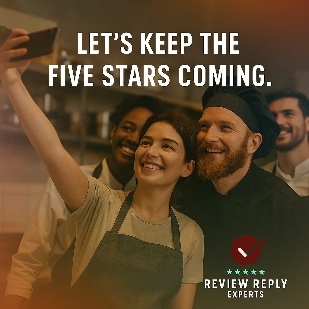 “Let’s Keep the Five Stars Coming.”
You bring the great service and we’ll make sure the world sees it. ⭐⭐⭐⭐⭐
Together, we turn happy guests into loyal customers.
#ReviewReplyExperts #RestaurantTeam #FiveStarService #HospitalityGrowth #CustomerLove