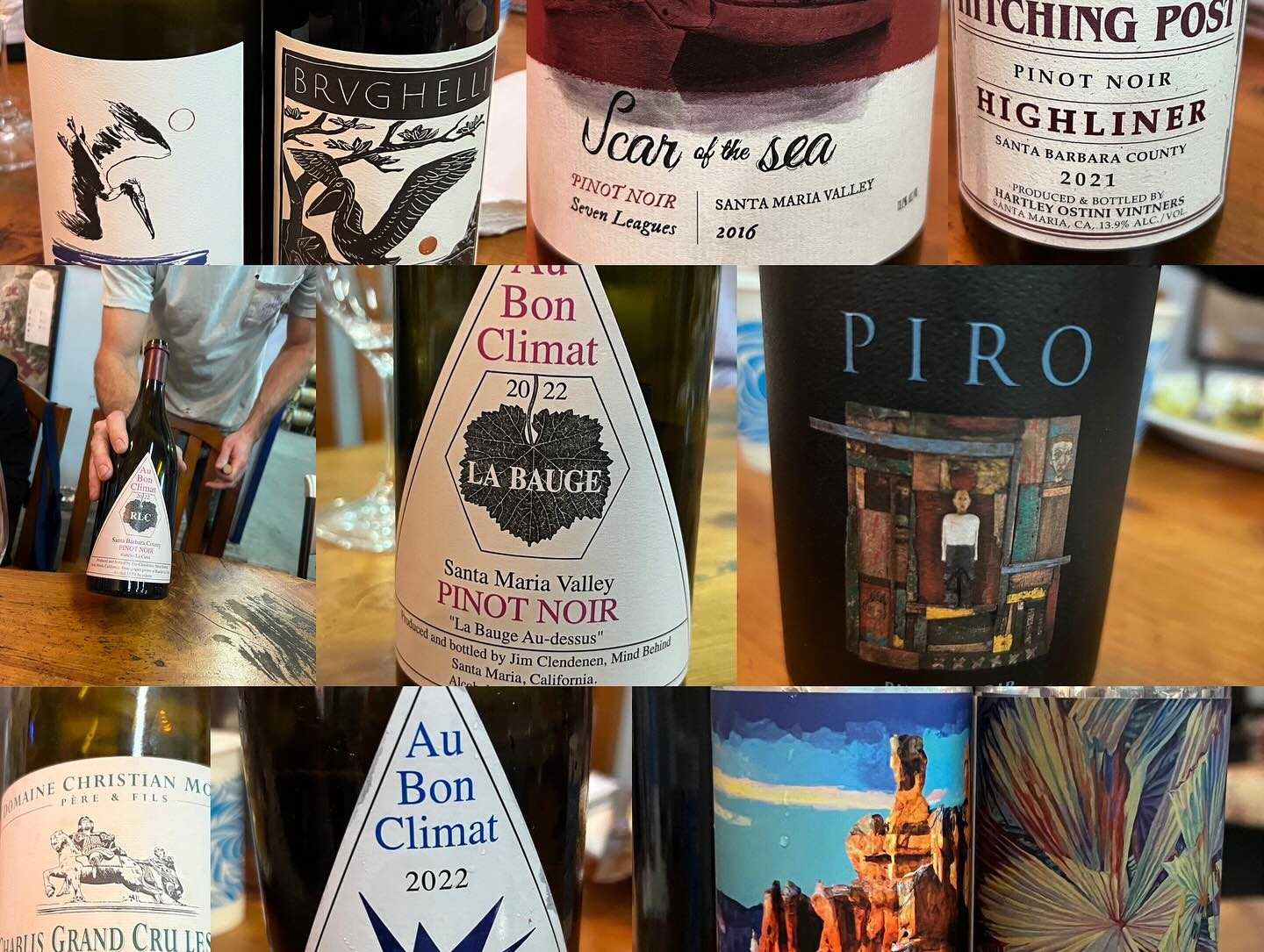 I joined with fellow wine writers for a day trip to Santa Maria, heading back into California winemaking history, as we moved forward into its future, at the winemaking facility at Bien Nacido ranch where Jim Clendennan and Bob Lindquist pioneered their style of California Pinot, Syrah and more, elevating awareness of California’s Central Coast as one of world’s greatest wine regions. We were there for a tasting of winemaker Mike Brughelli’s stunning wines and had the honor of joining in a harvest lunch with the winemakers and teams from @aubonclimatwine Climat, Brughelli Wines, Hitching Post Wines, Protector Cellars, Clendenan Family Vineyards, Verdad, Piro and more. Every single day, these winemakers and wine production teams gather at a long table for a home cooked lunch (we had yummy chicken mole, tacos and more), passing wine, food and camaraderie down the line. The lunch wine tradition and protocol is “pass it down, and you better drink it or you’ll miss it.” Even I had a hard time keeping up with the multitude of wines but made sure to not miss one — from a California Fahlingina to a 2015 Grand Cru Chablis to a 2016 Scar of the Sea to divinities from Au Bon Climat, Clendenan Family Vineyards, Hitching Post, Piro and more! After lunch, we had a dedicated tasting of @mikebru Brughelli's gorgeous, but very limited production, Burgundian-influenced, Santa Maria Valley-grown, but uniquely Brughelli-style Chardonnay and Pinot Noir. Exquisite winemaking in a true pay-it-forward from the legacy of this place, which has history around every corner. A tasting of @Protectorcellars canned and very eco-conscious wines (+barrel samples) was an added bonus. What a day trip to remember!! #brughelliwine #protectorcellars #aubonclimat @hitchingpost2 #verdadwines #pirowines #santamariavalleyava #centralcoastwine #winewriting #wineeducator #winelover #biennacidoranch