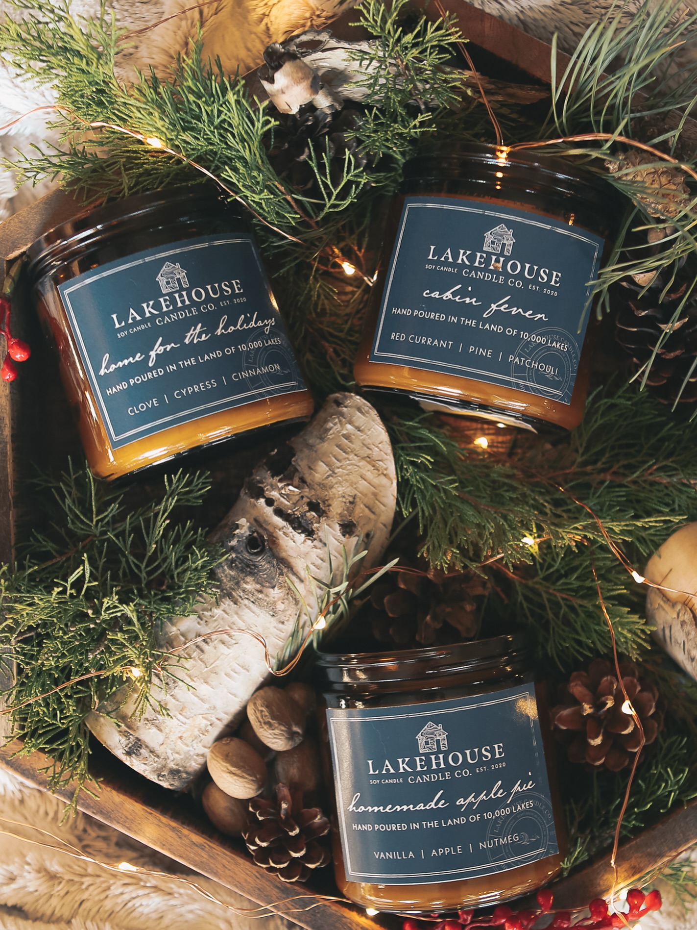 The new season has arrived — and that means our Winter Collection is BACK ❄️
Home for the Holidays, Cabin Fever, and Homemade Apple Pie have returned to fill your home with all the cozy feels.
Stock up and settle in — candle season has begun!
