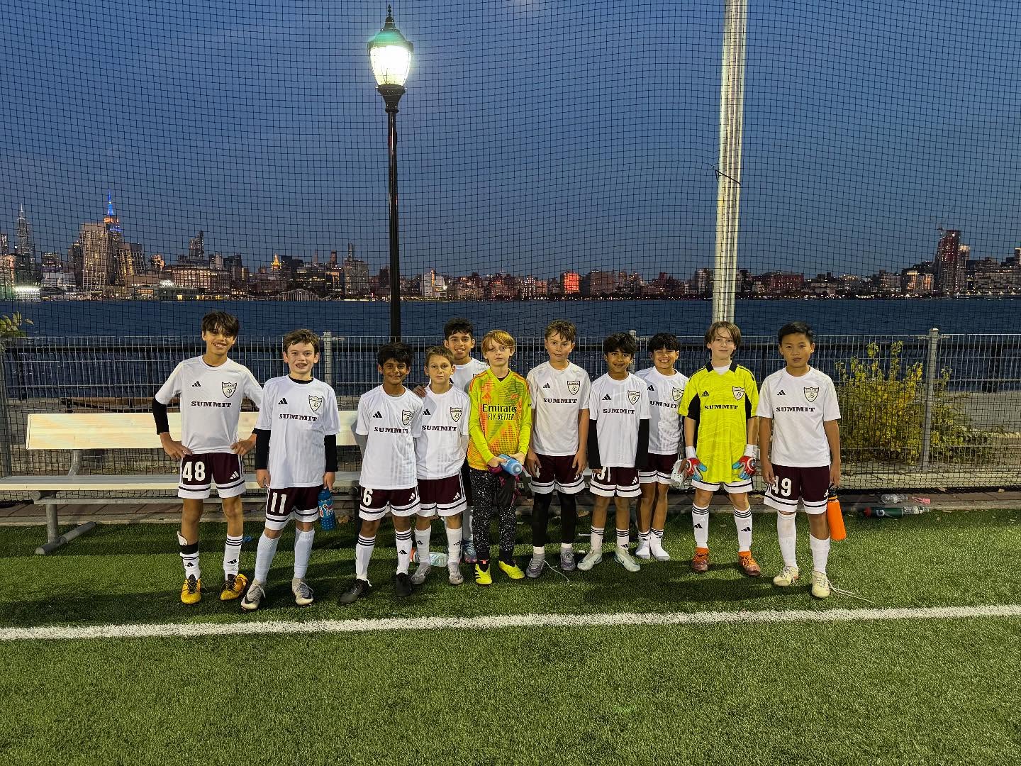 U12 Real Madrid traveled to Hoboken for a hard-fought soccer match with the Manhattan skyline as the backdrop this past weekend.