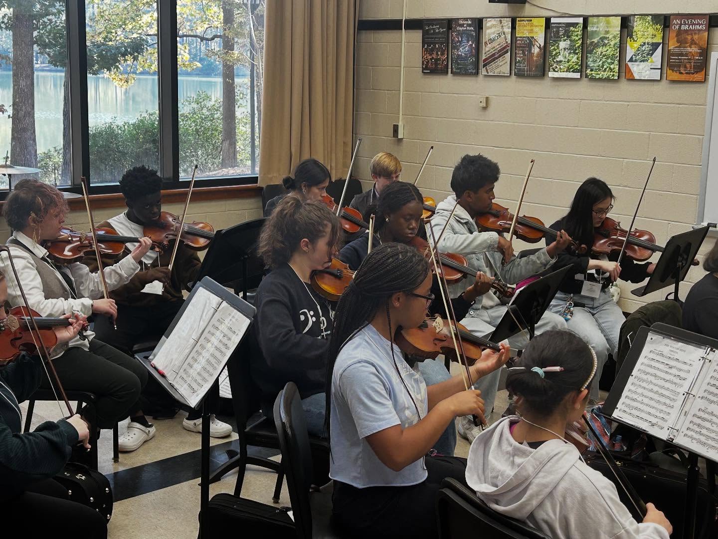 UGHS is well represented at the Spivey Hall Honor Chamber Orchestra! Wish our orchestra kids the best as they rehearse for their performance tomorrow!