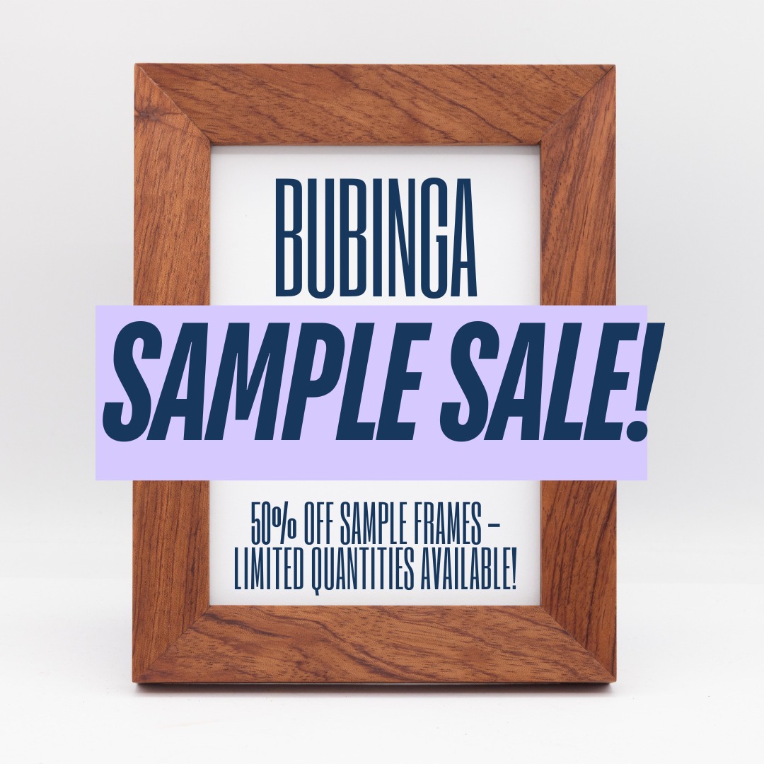 It's your lucky day! We've got a couple practically (but not perfectly) perfect sample bubinga frames on sale.These sample frames are ever-so-slightly smaller than we prefer our frames to be, so we're offering them for 50% off! Bubinga is an incredibly beautiful hardwood that GLOWS in sunlight - truly a remarkable wood.
Available in-store at Petrov Frame Atelier in Indianapolis, or on our website at https://www.tabletopframes.com/product-page/bubinga-samples-limited-quantities. Don't forget to check out our other sample sale frames while you're there!
-
#customframing #handmade #indianapolis #bubinga #petrovframe