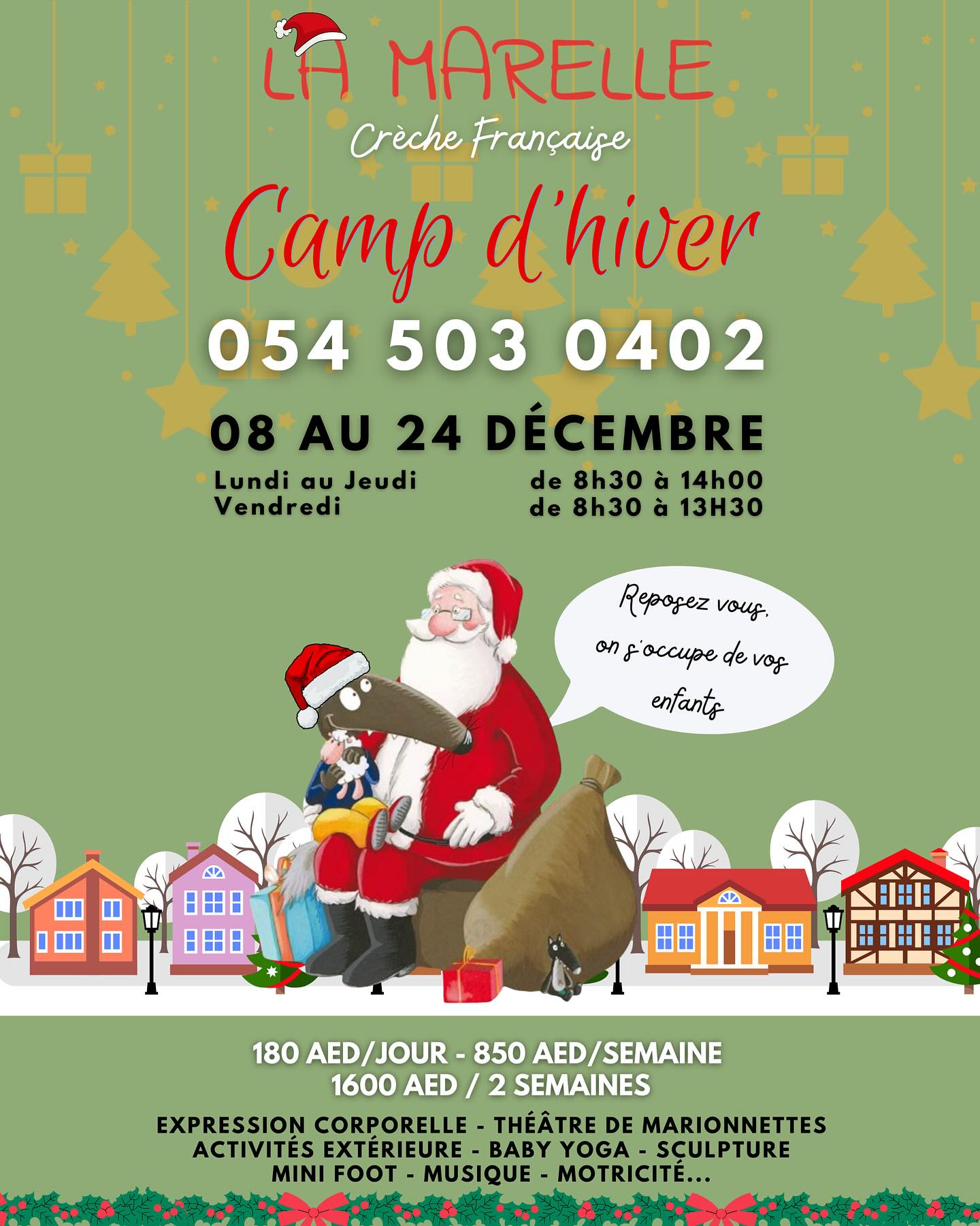 🇫🇷 Les inscriptions pour le Camp d’Hiver sont ouvertes !
Retrouvez toutes les informations et les dates dans les brochures ci-dessous.
Une belle aventure hivernale attend vos enfants à La Marelle ⛄️💙
⸻
🇬🇧 Winter Camp registrations are now open!
All details and dates are available in the brochures below.
A fun winter adventure awaits your children at La Marelle ⛄️💙
#chritmas #nursery #kindergarten