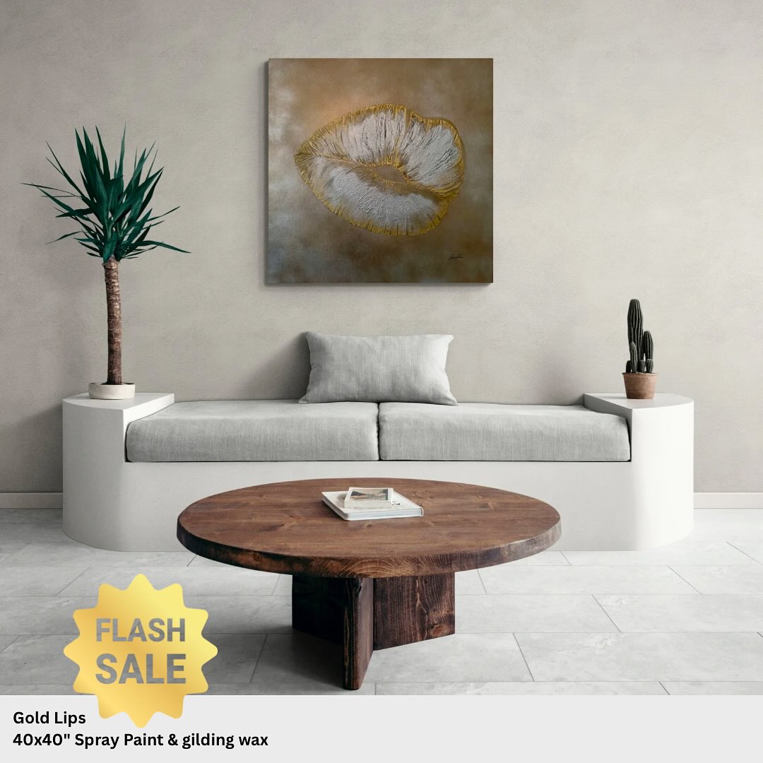Gold Lips 40x40”
Red Lips 40x40”
Love Britain 30x40”
Weekend sale 20% off
#sale #flashsales #art #stocks #original #paintings #lips #kiss #clearance #interiors