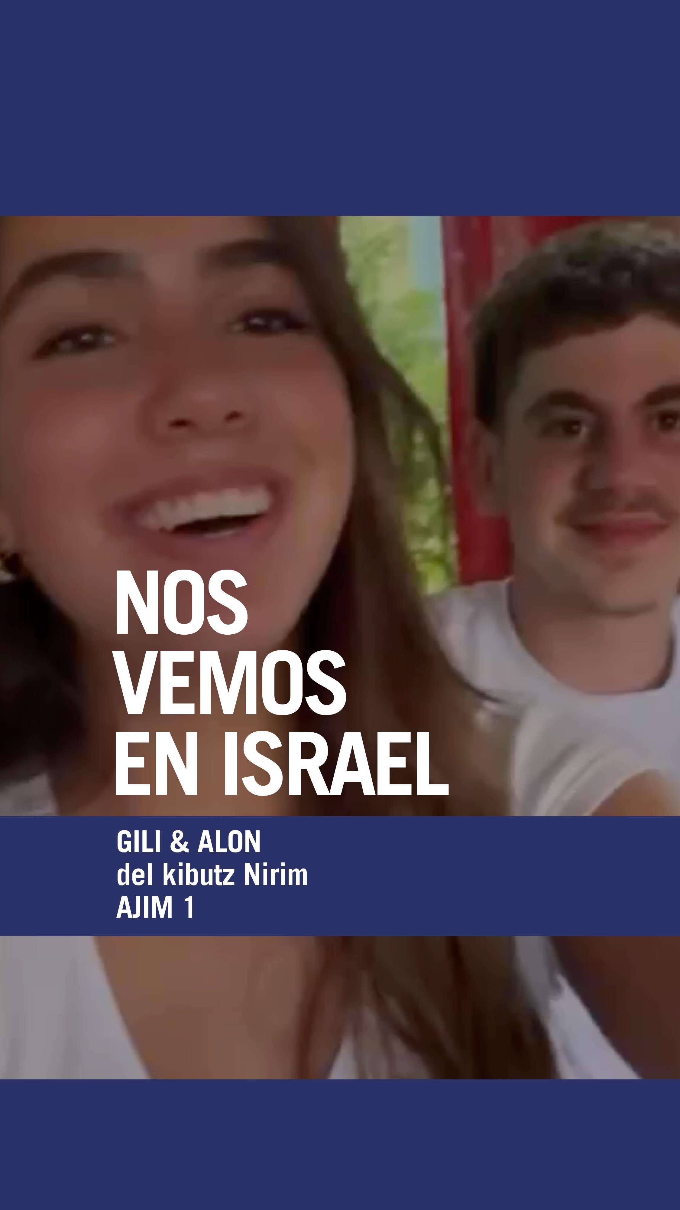 🇮🇱 Desde Nirim, con amor.
Alon y Gili fueron parte de nuestro proyecto AJIM 1, el primer grupo que conocimos en Buenos Aires, y dejaron una huella enorme en todos nosotros.
Hoy nos llena de emoción saber que pronto volveremos a verlos, esta vez en Israel, para seguir construyendo juntos esos lazos que nacieron del dolor, pero crecieron con esperanza.