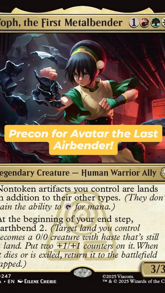 #Precon for #AvatartheLastAirbender Featuring Toph!
#mtg #magicthegathering #mtgxatla #commander #preconplayground