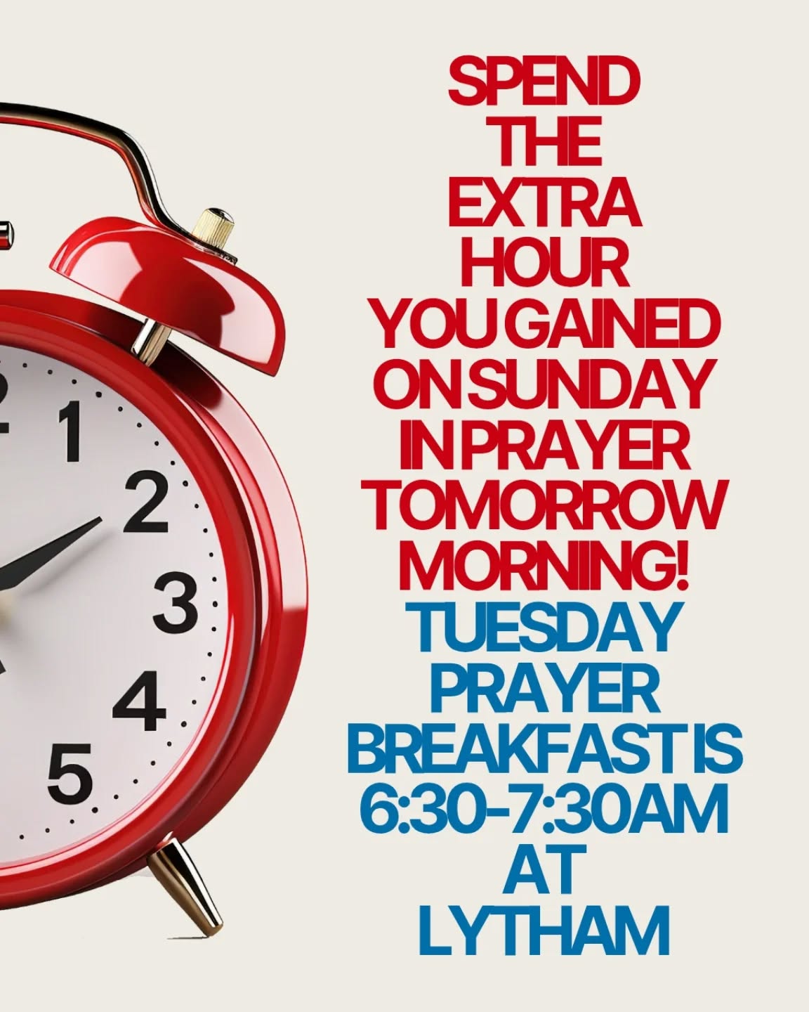 We hope to see you in the morning!
2300 Lytham Rd