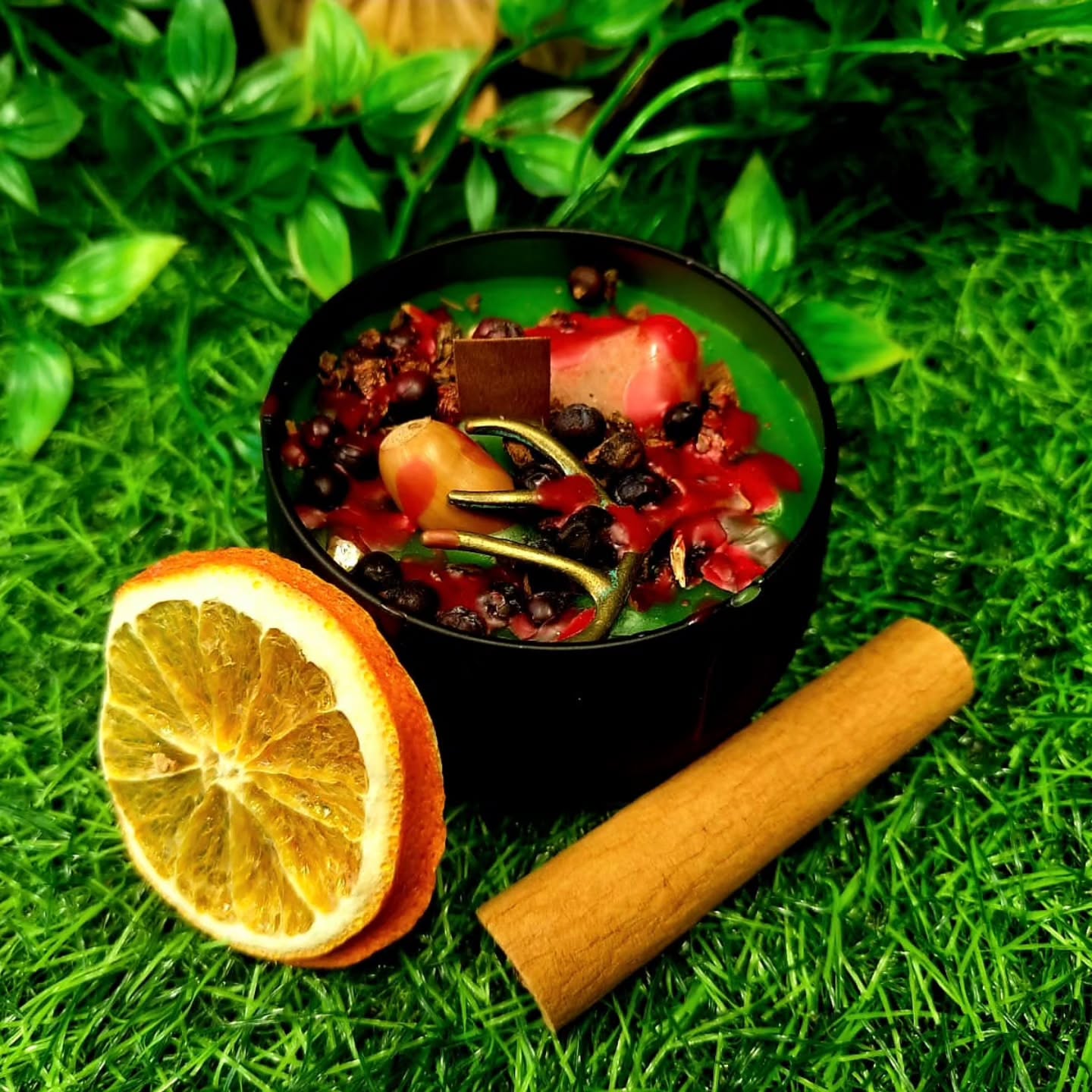 Good morning Wytches, welcome to our Oak King Ritual Candle Kit
The Oak King is one half of the Green Man, ruling over the season of Growth, Winter to Summer Solstice. At the Winter Solstice we welcome him to his Throne, to watch over the Season of Growth once more.
The Lid to your Candle becomes a convenient Ritual plate, the tin containing the Charcoal Disc can be turned inside out to become a disposable incense burner, arrange the Sunstone, Acorn and Antler Charm, around the Incense on your makeshift Ritual Plate.
The spell pages are sent digitally, they contain the main ritual to celebrate the Solstice and a second Ritual called the Horns of Power, a self empowerment Ritual.
Includes Ritual Candle, Oak King Salts and Oak King Incense, charcoal Disc and Spell Pages
Made with Cinnamon, Orange, Rosemary, All Spice and Juniper Oil
The Candle is decorated with a piece of Sunstone, an Acorn, Antler charm Oak Bark and Juniper Berries.
Warning do not leave burning materials unattended, always practice fire safety.
On sale now in the shop and on the website £19.95 https://www.thecunninggrove.co.uk/product-page/the-oak-king-ritual-candle
See you all
Blessings of the Land Sea and the Sky ❤️❤️❤️❤️