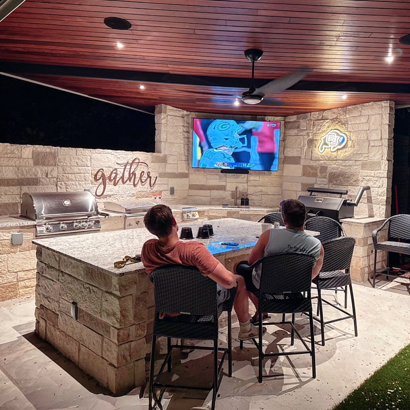 Outdoor living is the best living!
#patioupgrade #outdoorkitchen #patiolife #patiogoals