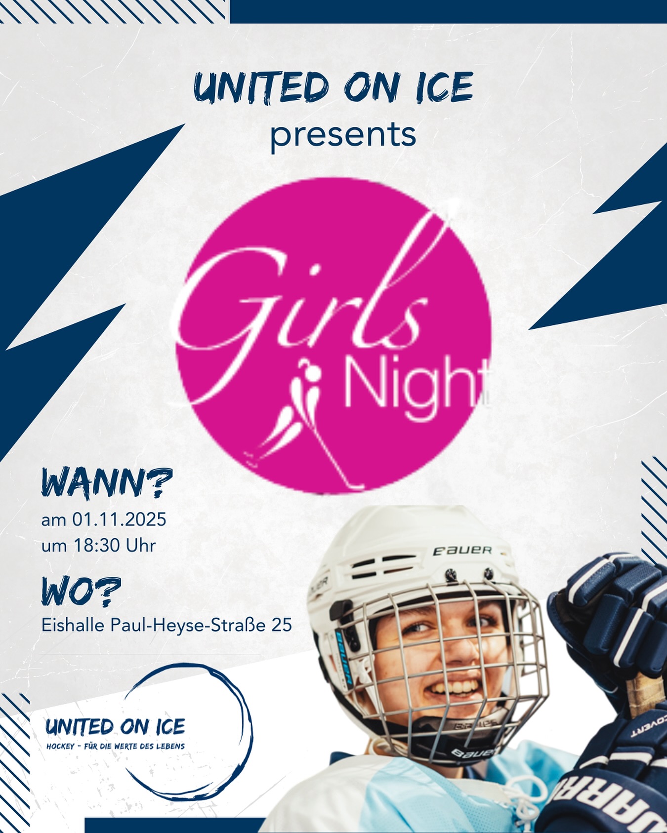 Sichere dir jetzt die letzten Plätze für unsere Girls Night am kommenden Samstag! 🩷
Schreibe einfach eine Mail an team@unitedonice.de und du bist dabei!
#unitedonice #fürdiewertedeslebens #girlsnight