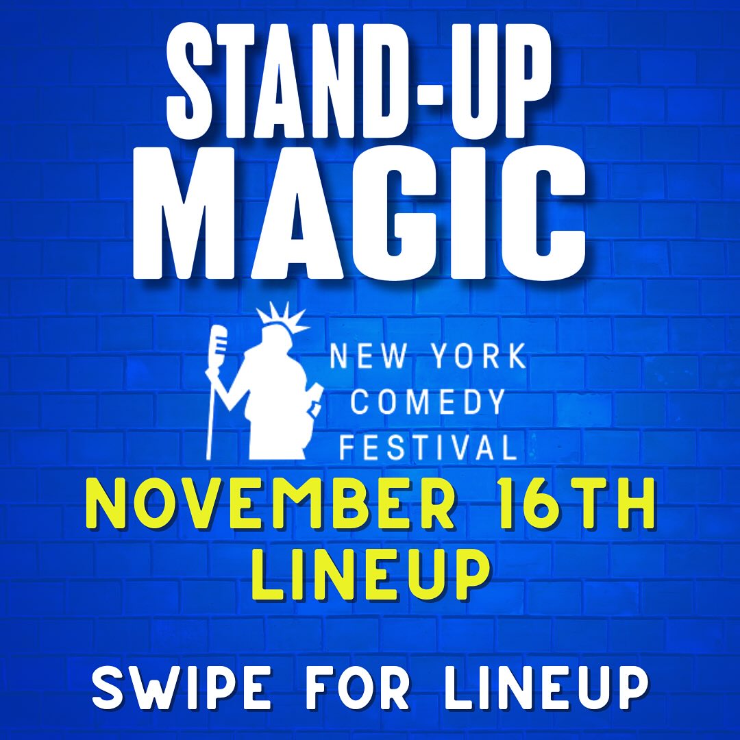 Stand-Up Magic is back for the New York Comedy Festival on November 16th!
Join us for another amazing night of comedy + magic. We can’t wait to have special guest Reuben Moreland back with us straight from the Edinburgh & Adelaide Fringe 🔥
📅 November 16th | ⏰ 7pm
Tickets are limited grab yours in bio 🎟
@nycomedyfest #standupmagicnyc