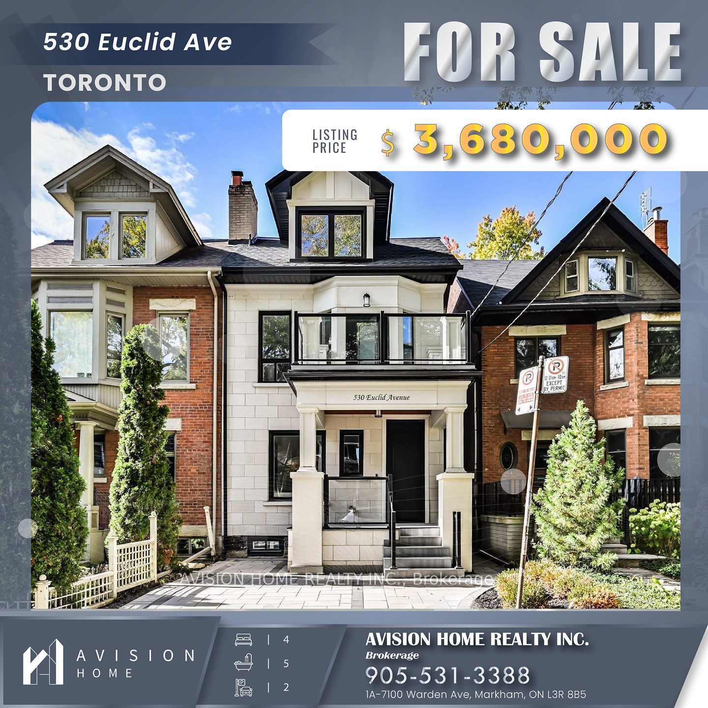 ✨ For Sale! $3.68M House | Victorian Home in Little Italy, DT Toronto
📍 : 50 Euclid Ave, Toronto
💰 : $3,680,000
MLS : C12486970
✨ A timeless masterpiece • Sky terrace • Quiet tree-lined street • Top-tier schools ✨
Here’s what makes this home special:
✅ Fully upgraded with luxury finishes and premium appliances — move-in ready
✅ 4 beds, 5 baths across 2,500+ sq ft — spacious and thoughtfully laid out
✅ Entire top floor primary suite with spa-like bath and a private rooftop terrace overlooking the downtown skyline 🌆
✅ Prime location in one of Toronto’s most sought-after neighborhoods — Palmerston/Little Italy
✅ Walk everywhere — Bloor Street shopping, chic cafés, restaurants, parks, and transit steps away
✅ Top schools within walking distance, including U of T and leading private schools
✅ Freehold semi-detached with not one, but two detached garage spots — rare find!
Ready to experience this one-of-a-kind home?
📩 DM for more info or to schedule a private viewing.
📞 Call: 905-531-3388
🌐 Visit: www.avisionhome.com
#UofT #Freehold #TorontoLuxuryHomes #LuxuryRealEstate
#RealEstateOntario #avisionhome #firstTimeBuyer