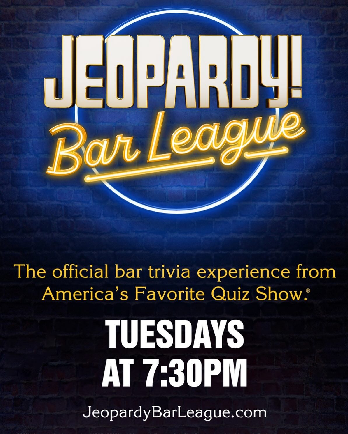 🚨 ‼️ 🔔 MAJOR UPDATE ALERT! 🚨 ‼️ 🔔
Tuesdays are RETURNING at Brennans! We are baaaaack!
Starting next week 11/11 (a wish come true) we will be opening back up from 6pm to 11pm with a happy hour from 6-7pm.
We will also be moving our Jeopardy Bar League AFTER this Saturday 11/8! New time, new day, Same Game.
Jeopardy will be 7:30pm-9:30pm.
Come drink, be merry, and join us as the club goes up on a Tuesday.
#tuesday #tuesdaytrivia #jbl #jeopardybarleague #marinadelrey #venice #losangeles #tuesdays