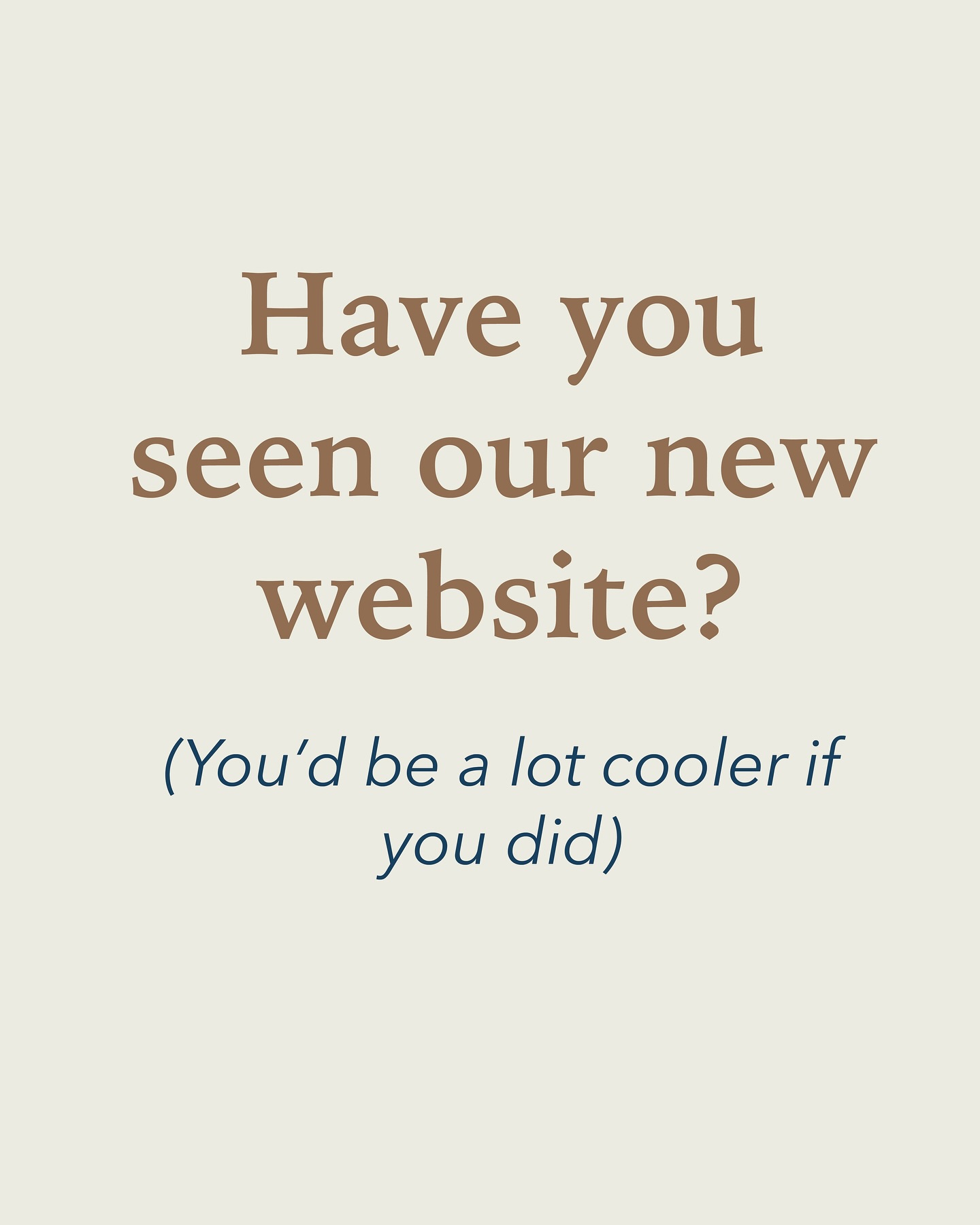 We keep hearing about this new thing called “the internet”. Supposedly it’s going to be big. Therefore we’ve redesigned our very own website. It’s full of useful information on the dental services we offer. Click the link in our bio to check it out.