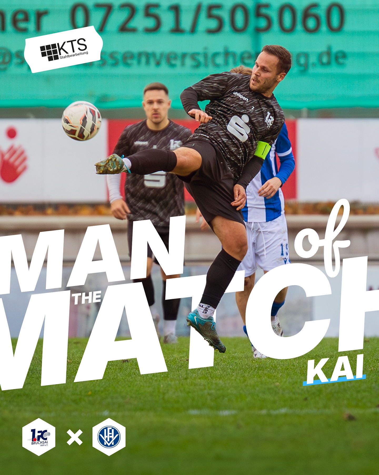 Ihr habt euch entschieden und es war so gar nicht knapp 😅 Kai ist euer Man of the Match ⚡️⚡️
Der Spieler des Spiels wird euch präsentiert von @kts_stahl