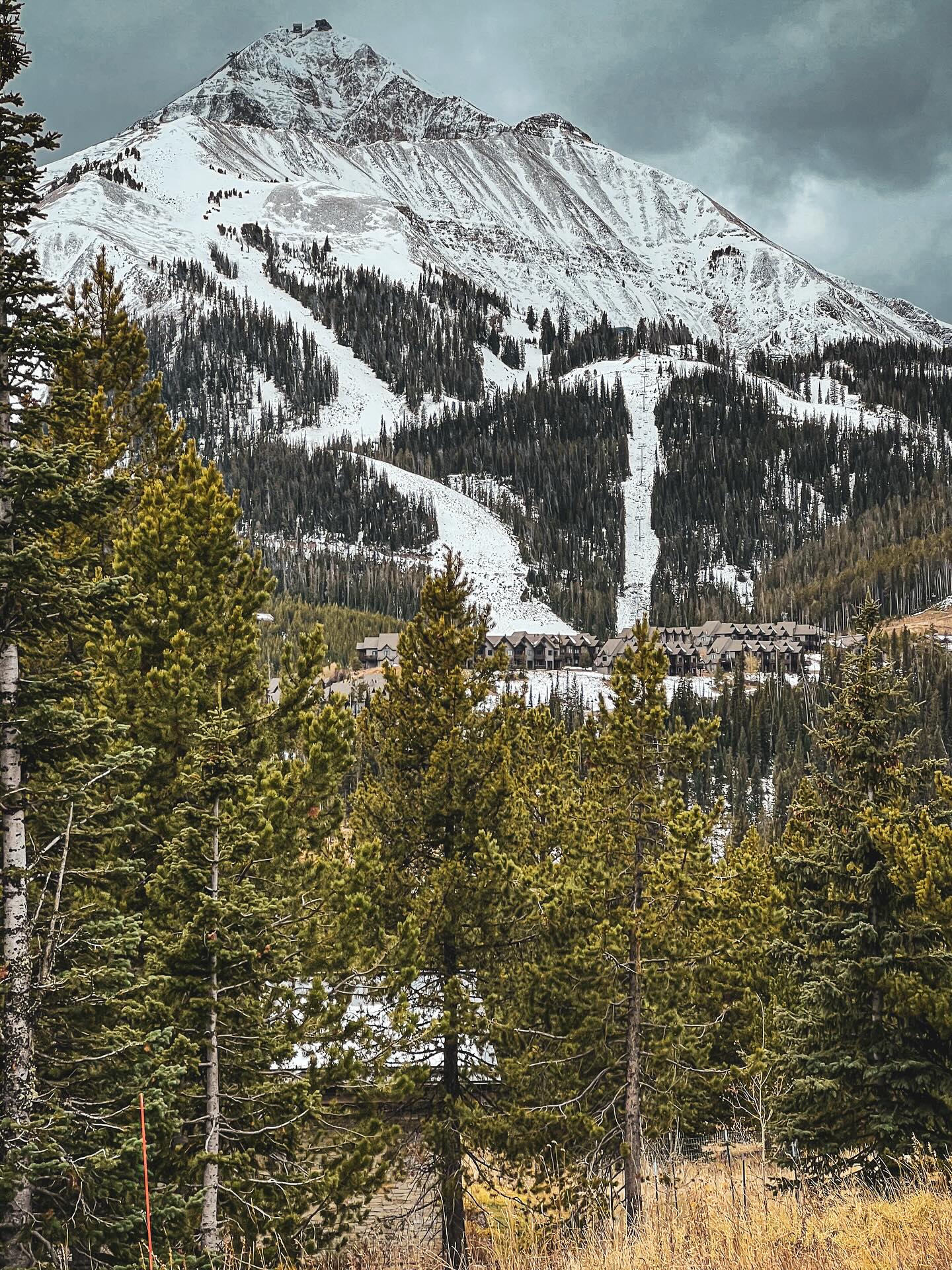 One thing I love about my job is being able to take “field trips” down to Big Sky. Today was a perfect day for a drive…and I even got some snow flurries!