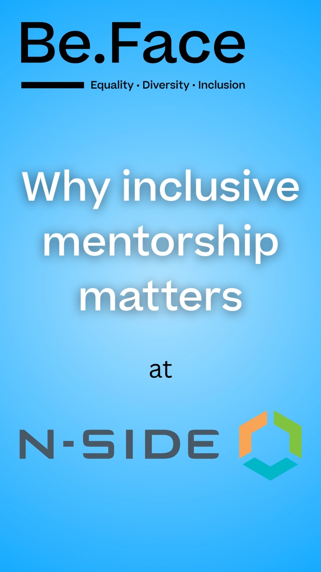 🎥 Why Inclusive Mentorship Matters
In this reel, four inspiring mentors from N-SIDE, Sarah RIBESSE, Laurent VERDICKT, Divya SREEDHAR, and Michael MALCORPS, share their personal insights on the power of inclusive mentorship. 💬✨
From breaking barriers to building bridges, they explain how mentorship can create real opportunities for every student, regardless of background. 🌍🤝
👉 Want to be part of this change?
Join the Be.Face network and become a mentor (or mentee) today. Together, let’s shape a brighter, fairer future.
#BeFace #Mentoring #InclusiveMentorship #NSIDE #mentors #network #community #mentorship #Diversity #diversityandinclusion #inclusion #inclusionmatters #corporate