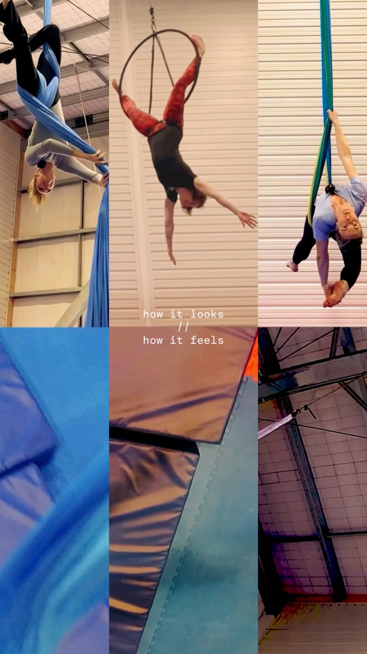 🤔Q: What’s silks, hoop and hammock like?
A: Kinda like this! I’ve been having heaps of fun with my friends at aerial training, and recently we all had a go at wearing my action camera. One of us on silks, the other on hoop and I was on hammock. Here’s a snippet of what our sessions look like. Enjoy - don’t get too dizzy, that’s for us 😉
#aerialtraining #aerialsilks #aerialhoop #aerialhammock #aerialfun #akaso #povvideo #splitscreen