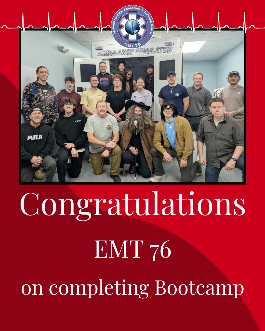 Congratulations to EMT 76 on completing Bootcamp on Halloween! We wish you the best of luck!
#NMETC #EMT #EMS