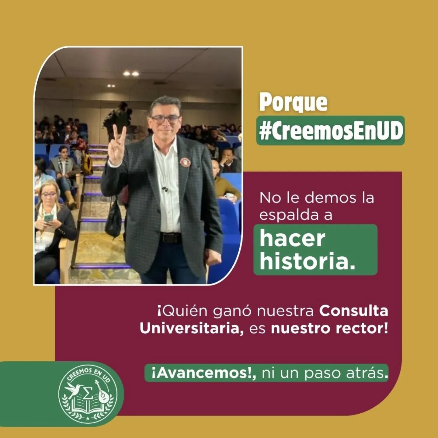 La comunidad ha hablado.
Es hora de honrar el compromiso. De hacer de la UD el espacio de sus gentes.
#CreemosEnUD.