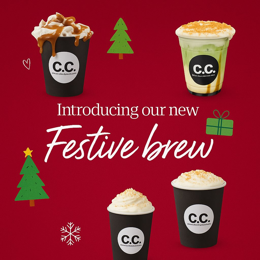 The wait is over, our festive flavours have arrived!
Wrap your hands around a Gingerbread Latte, melt into a Toffee Nut Hot Chocolate, or sip something special with our White Chocolate Macadamia Nut Mocha and Frosted Cinnamon Matcha.
Available now at Coffee Container 🎄
#christmasatthecontainer
