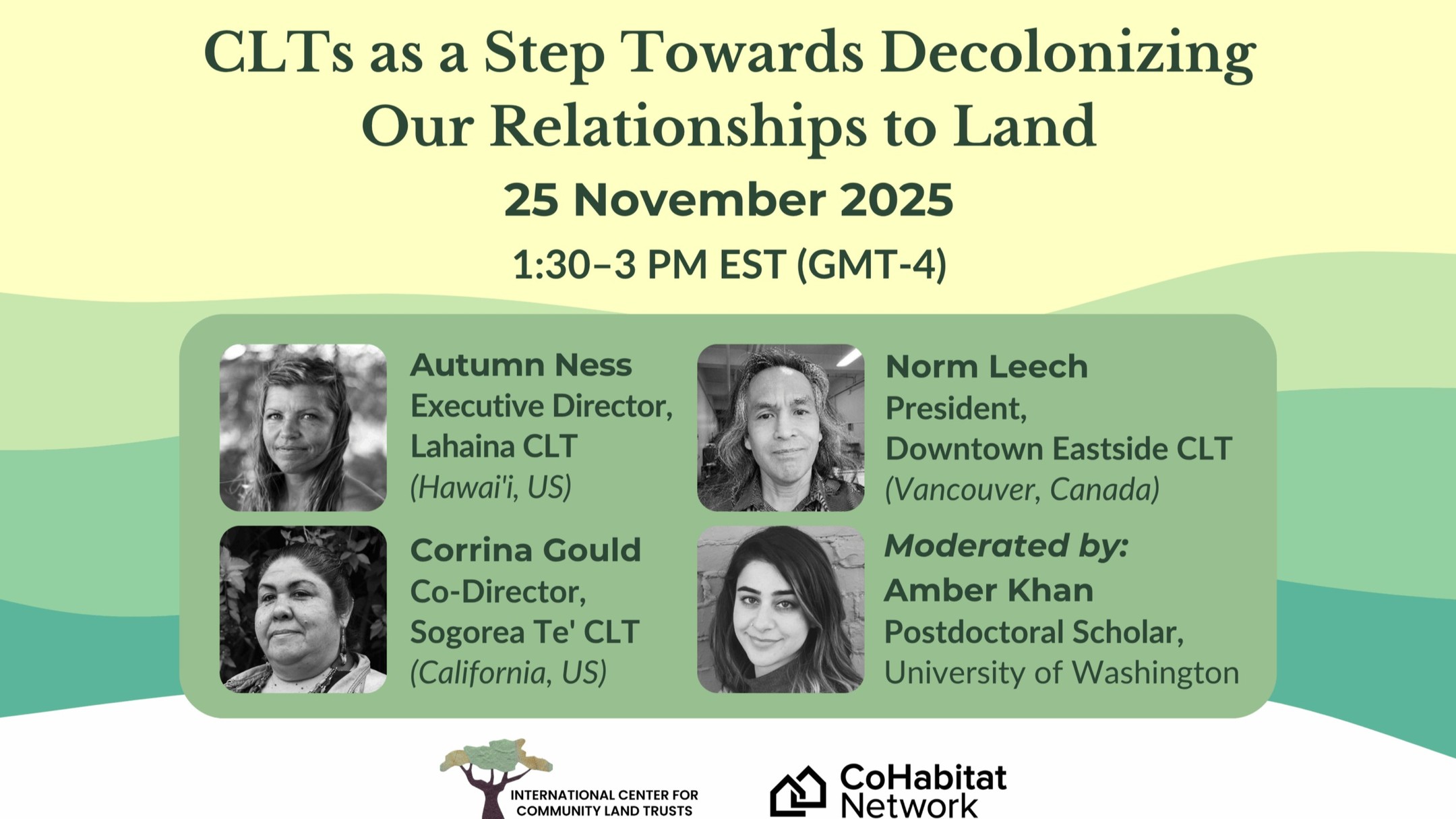 "For thousands of years before the invasion and colonization of the Americas, the Caribbean, and the Pacific Islands, Indigenous peoples across these regions lived in deep relationships with the land, understanding it as sacred and shared."
Our very own Norm Leech, also the President of the Downtown Eastside Community Land Trust, will be joining the panel for “CLTs as a Step Towards Decolonizing Our Relationships to Land” — a webinar exploring how community land trusts can return sacred land to Indigenous stewardship and support decolonial approaches to housing and sustainability.
📅 November 25 | 1:30–3:00 PM (PT)
💻 Register: cltweb.org/event/clts-decolonizing-relationships-land @cltcenter
Join the conversation and learn how CLTs can help build more just and healing relationships with the land.